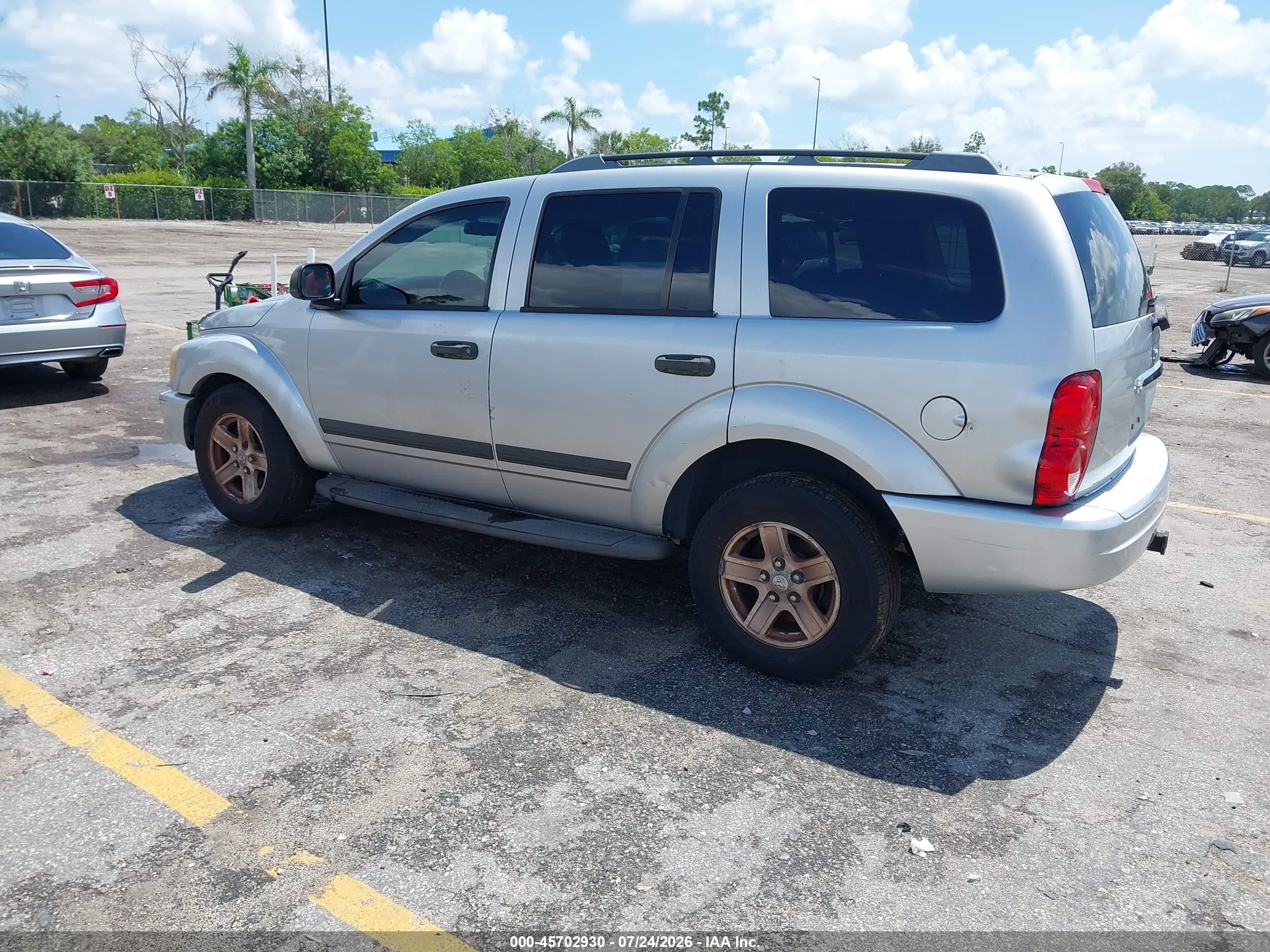 2006 Dodge Durango Slt Silver vin: 1D4HD48276F127860