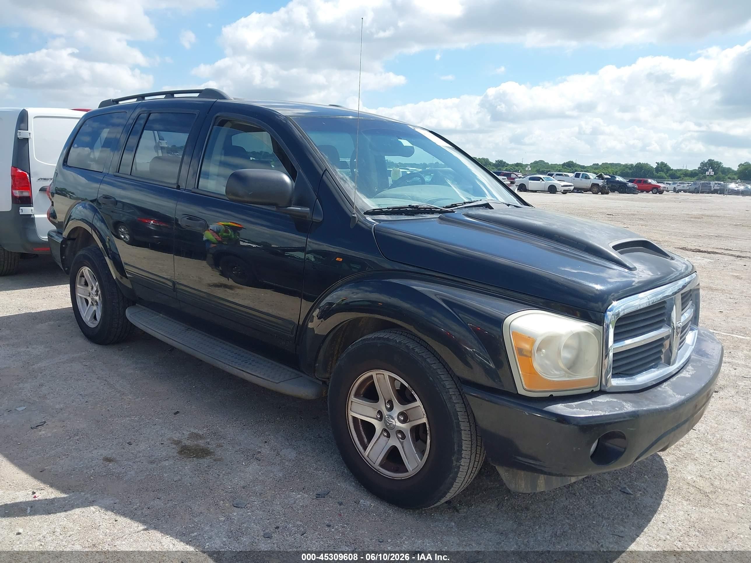 2004 Dodge Durango Slt Black vin: 1D4HD48D34F222608