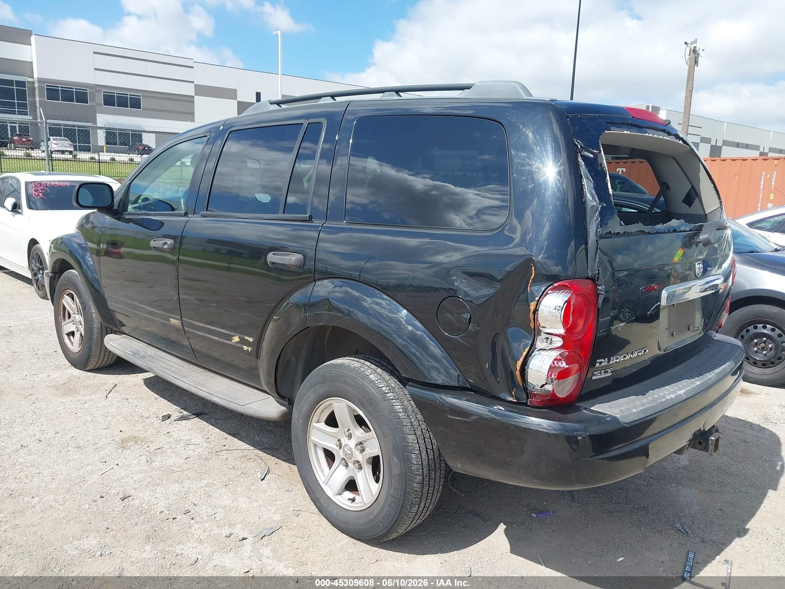 2004 Dodge Durango Slt Black vin: 1D4HD48D34F222608