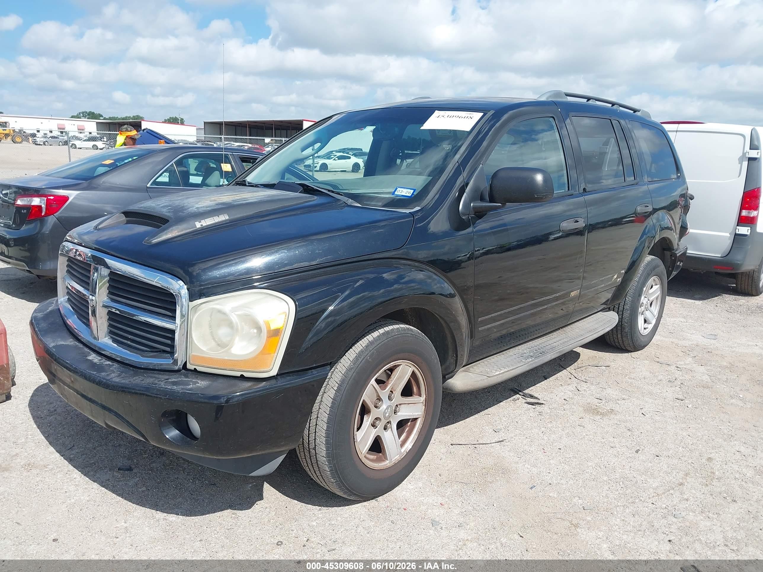 2004 Dodge Durango Slt Black vin: 1D4HD48D34F222608