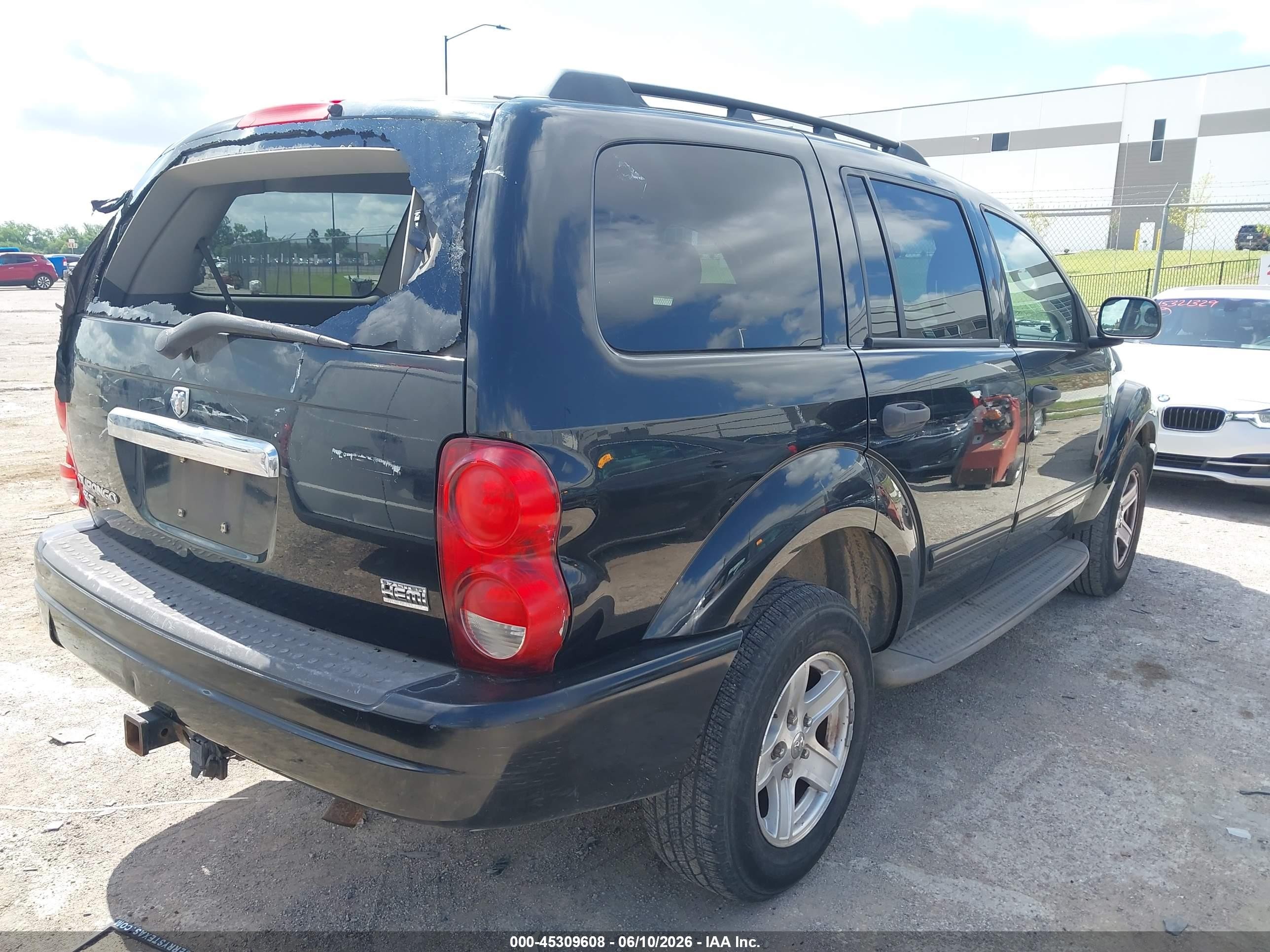 2004 Dodge Durango Slt Black vin: 1D4HD48D34F222608