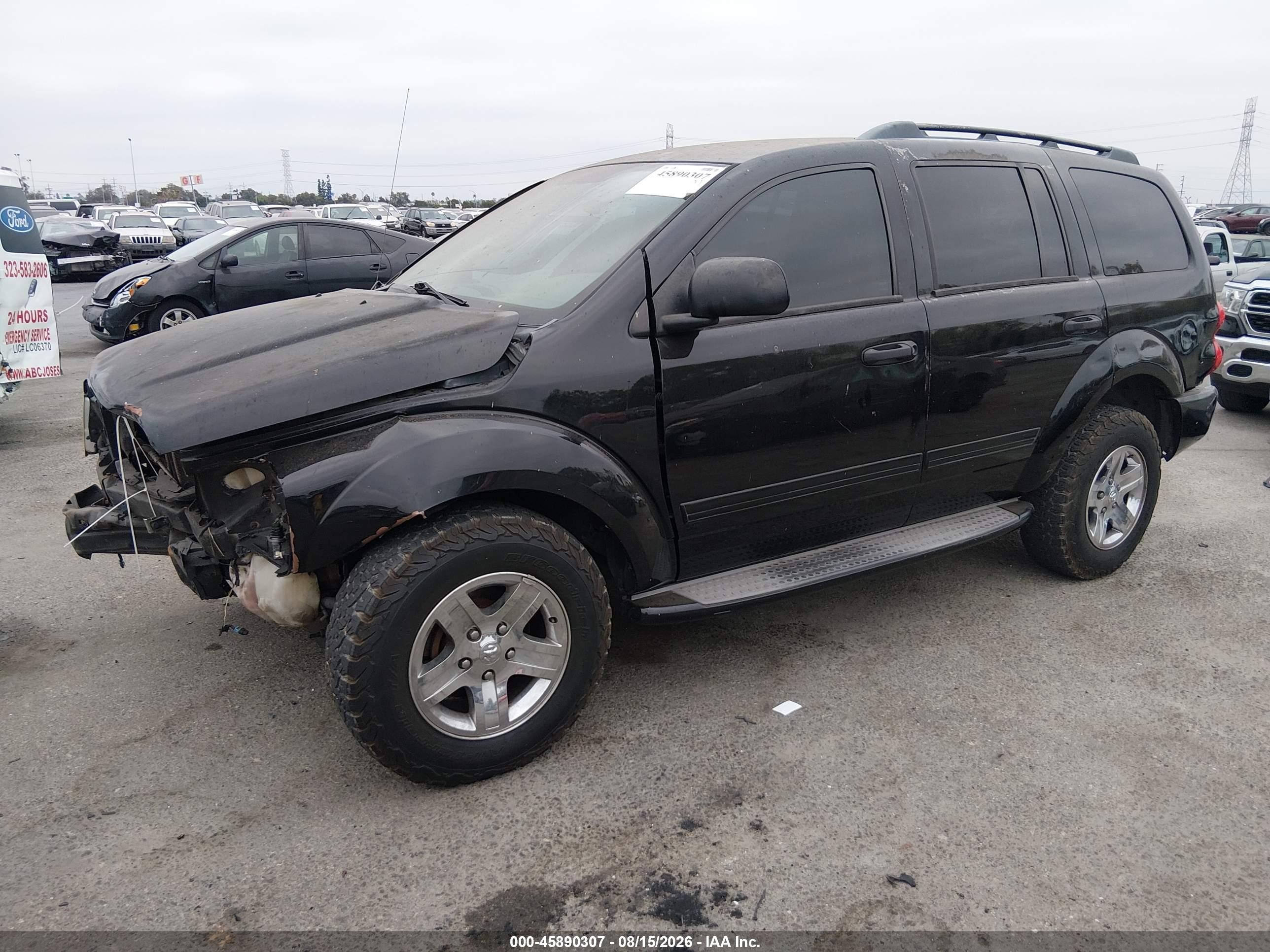 2005 Dodge Durango Slt Black vin: 1D4HD48D85F608605