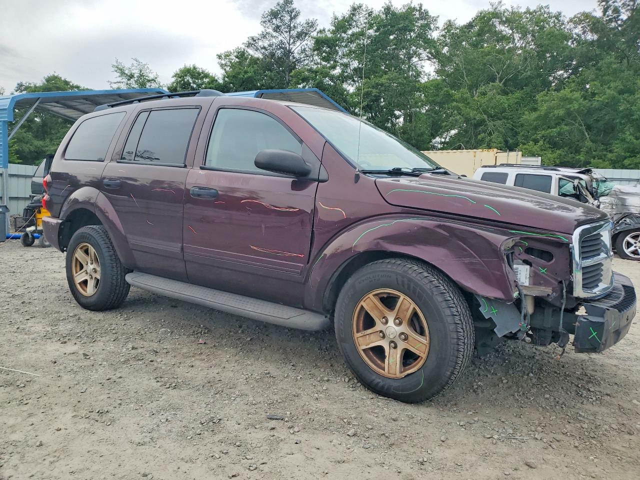 2004 Dodge Durango Slt Burgundy vin: 1D4HD48K14F186576