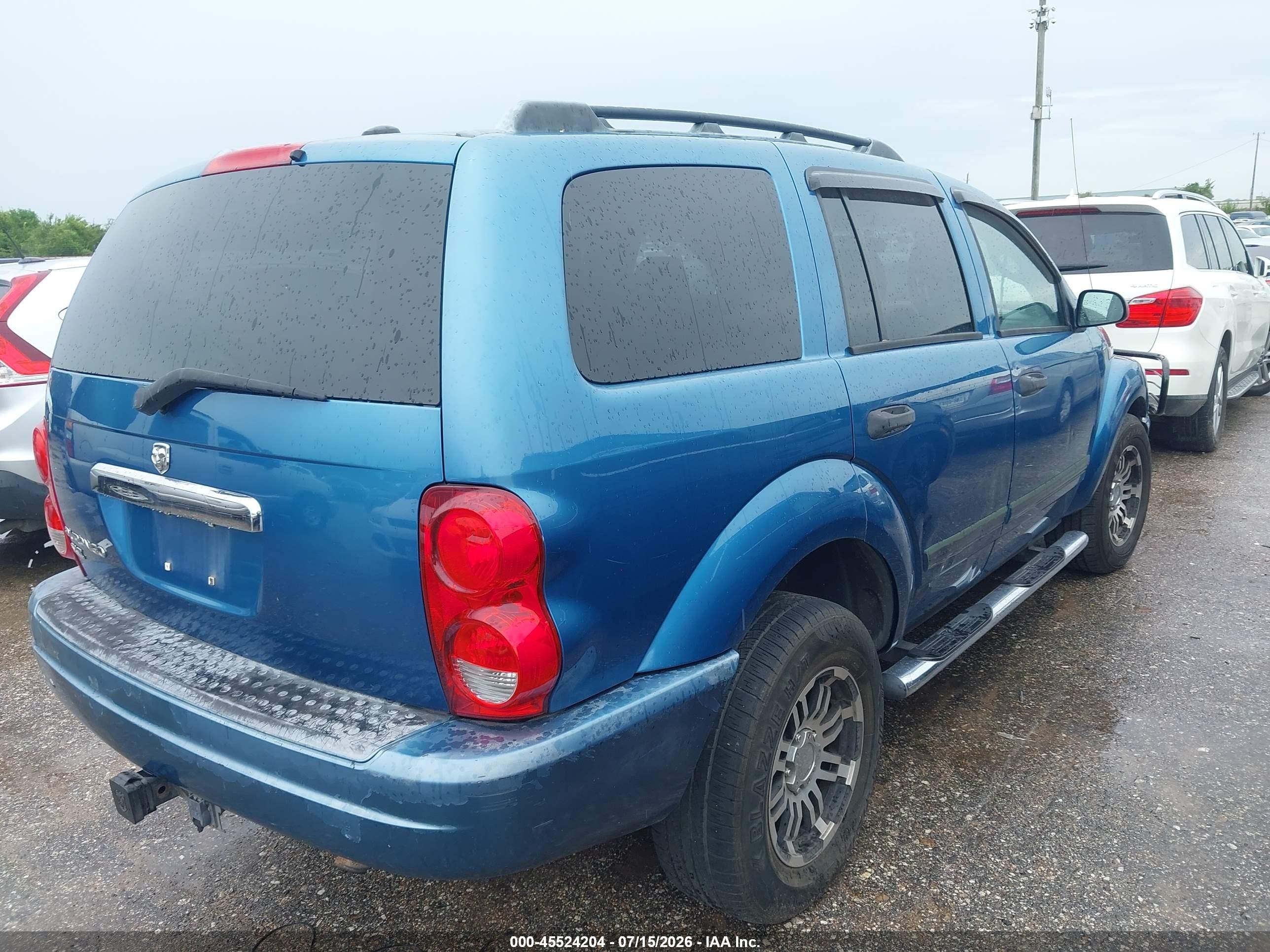 2005 Dodge Durango Slt Blue vin: 1D4HD48K55F580776