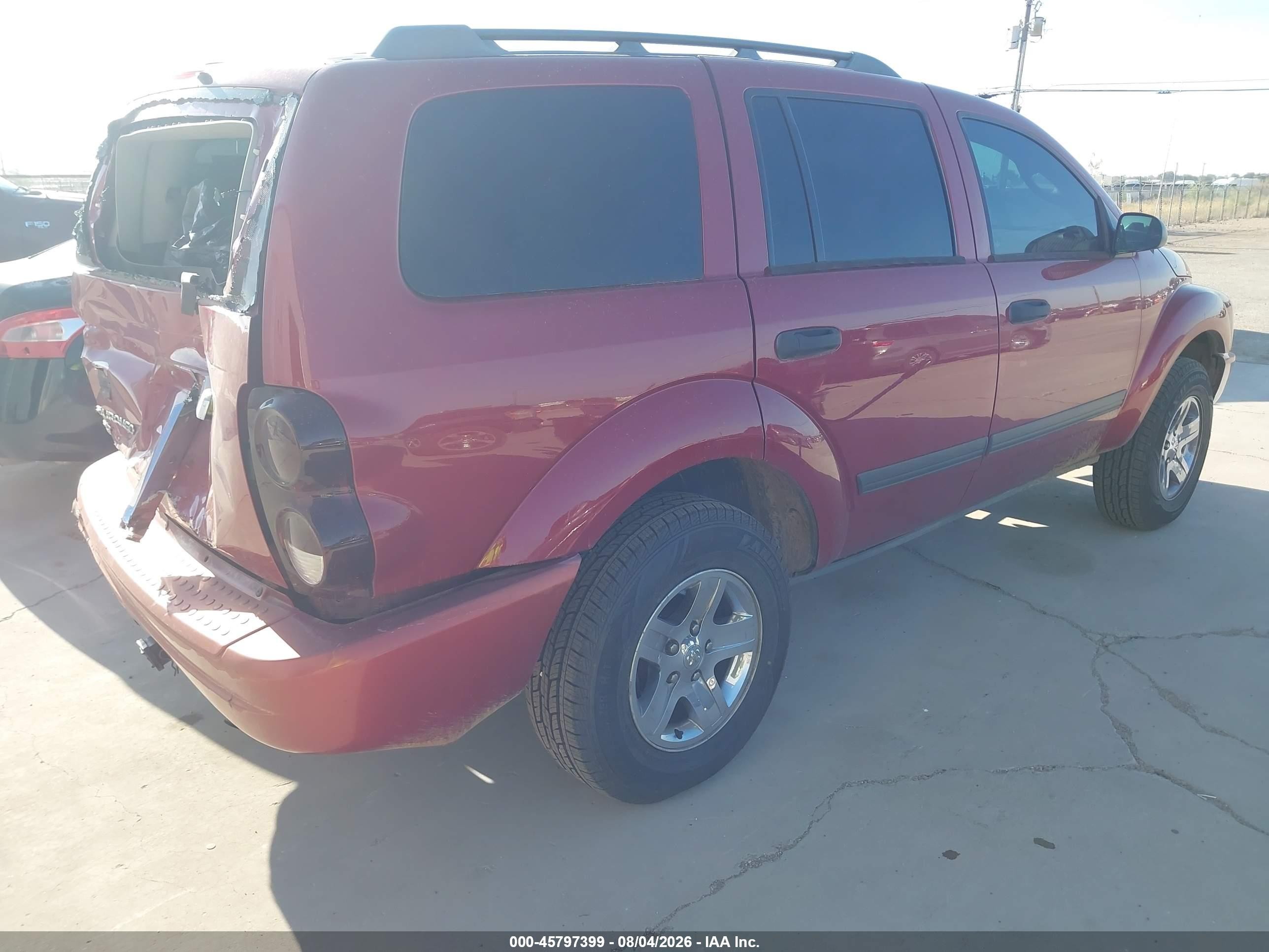 2006 Dodge Durango Slt Red vin: 1D4HD48K76F119001