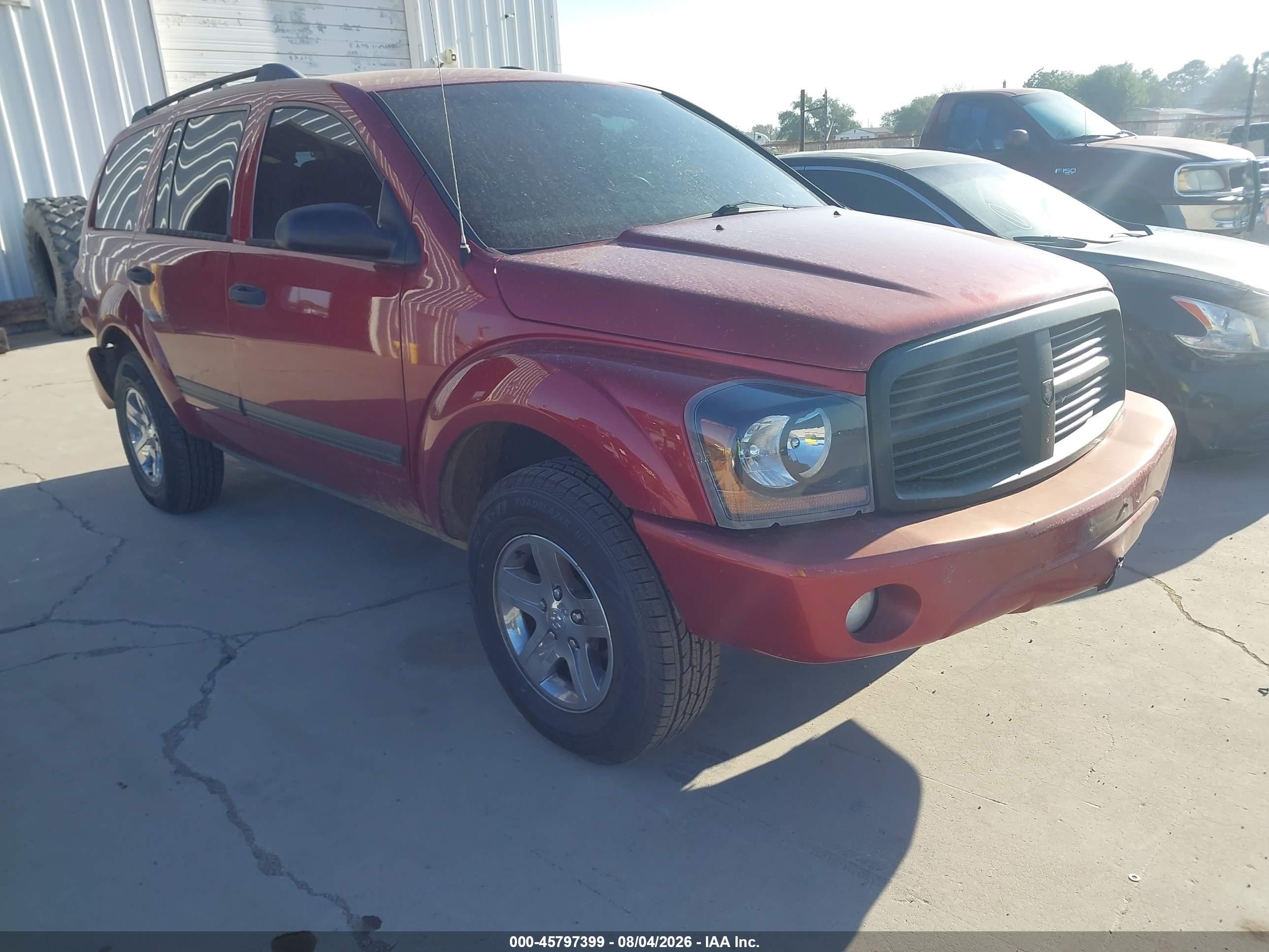2006 Dodge Durango Slt Red vin: 1D4HD48K76F119001