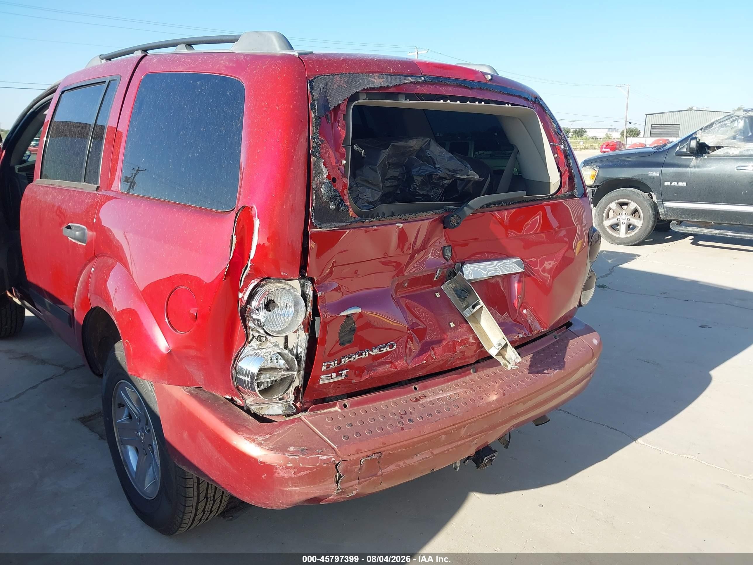2006 Dodge Durango Slt Red vin: 1D4HD48K76F119001