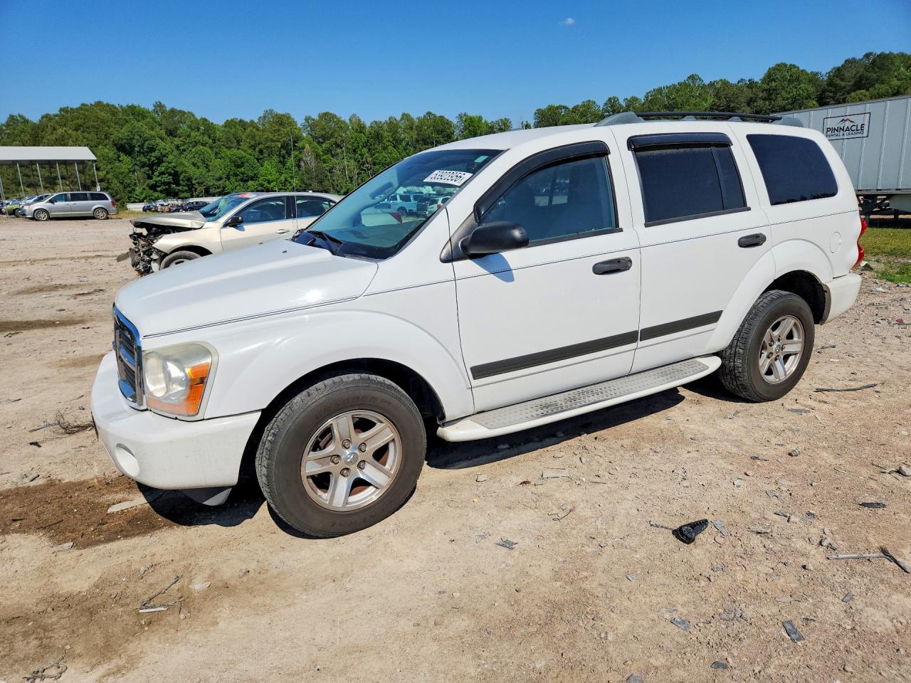 2006 Dodge Durango Slt White vin: 1D4HD48N06F154554