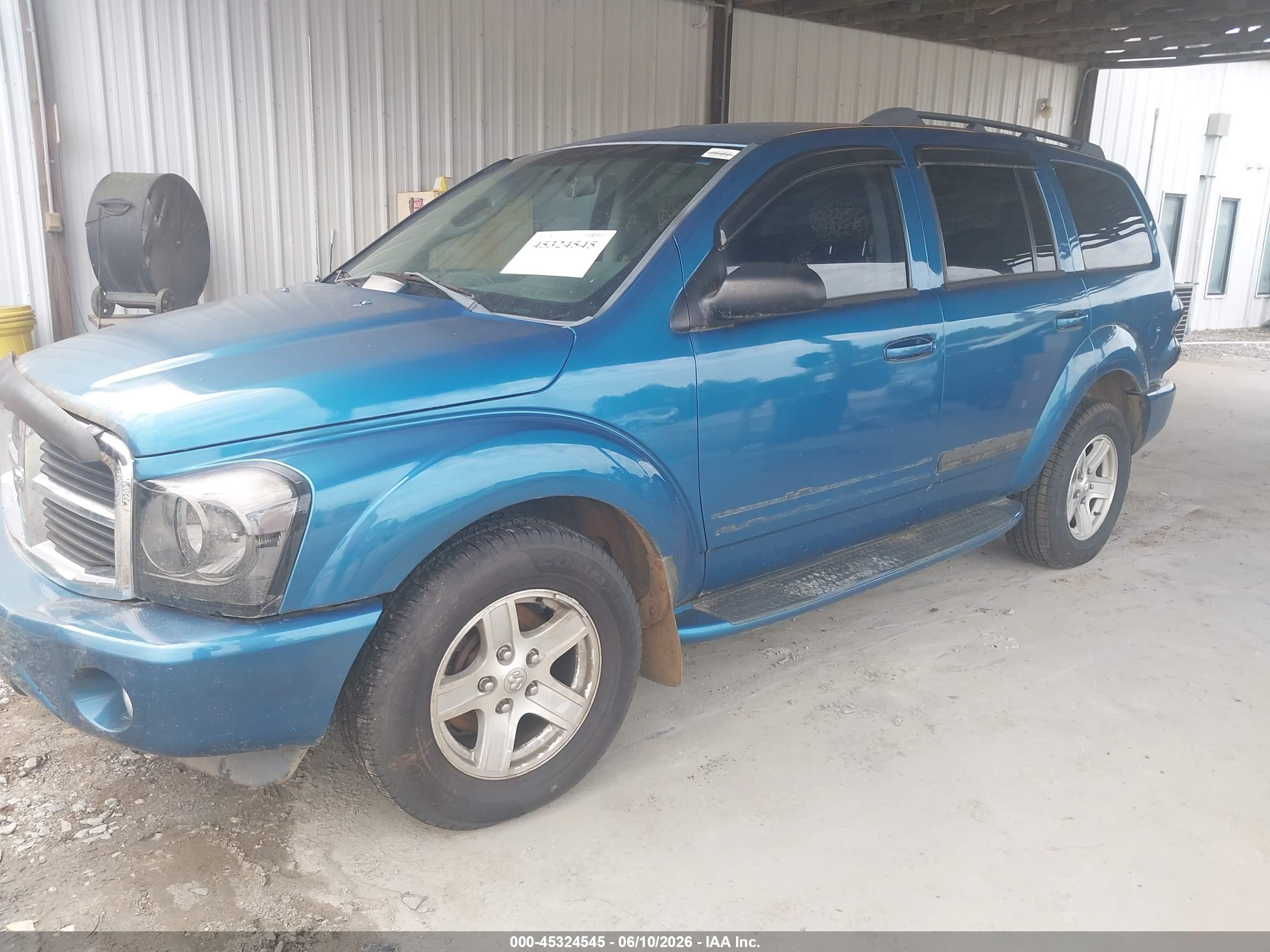 2006 Dodge Durango Slt Blue vin: 1D4HD48N06F160564