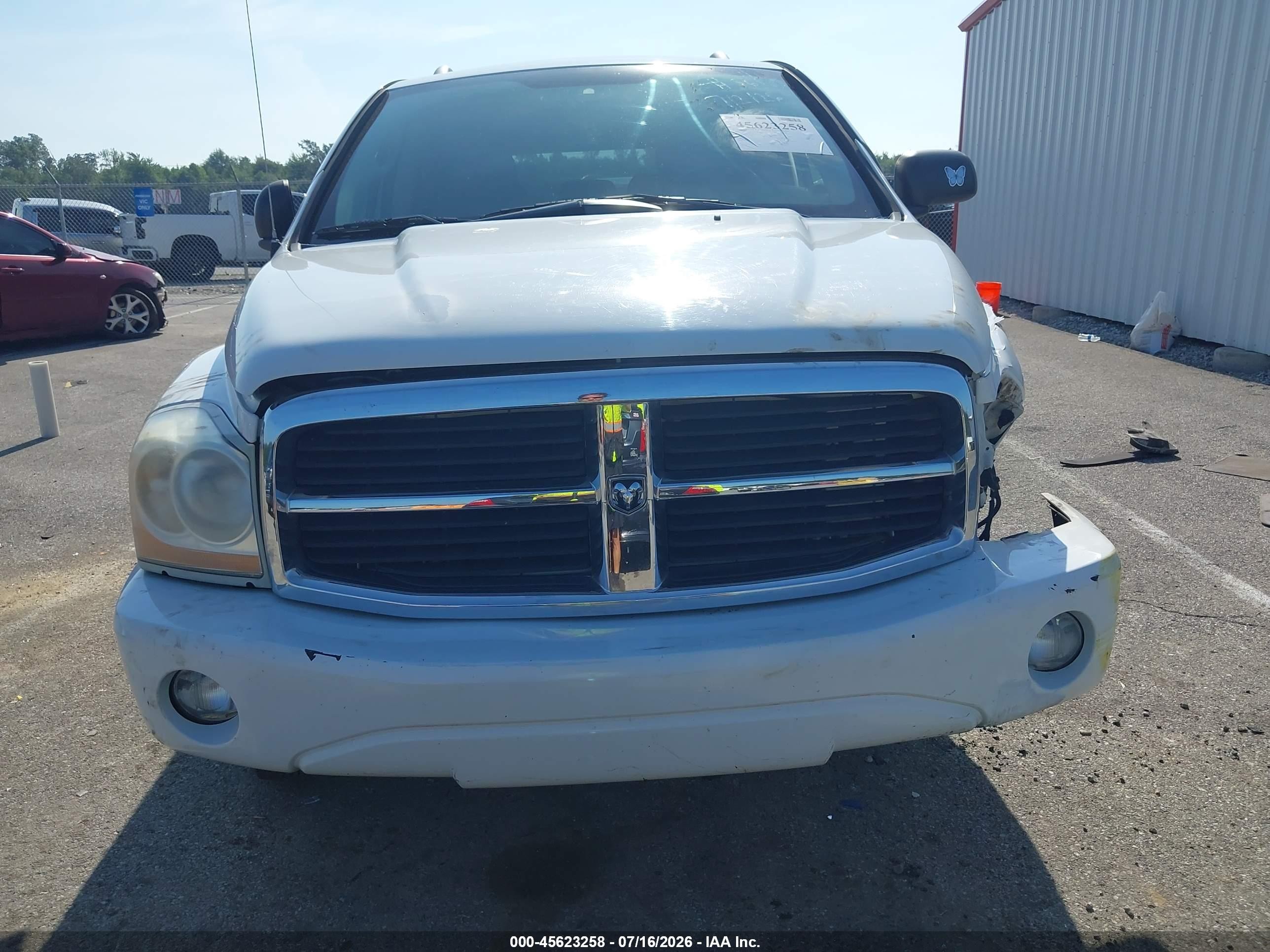 2005 Dodge Durango Slt White vin: 1D4HD48N15F587296