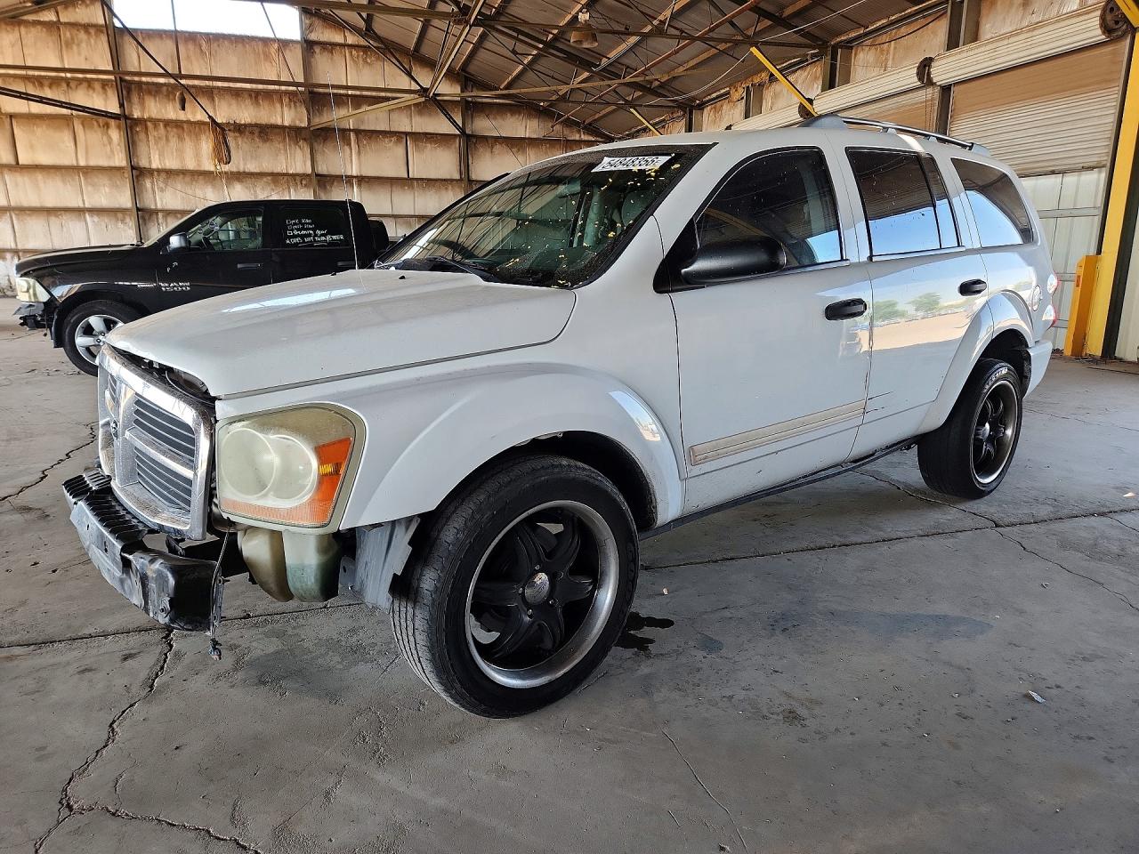 2005 Dodge Durango Slt White vin: 1D4HD48N35F507707