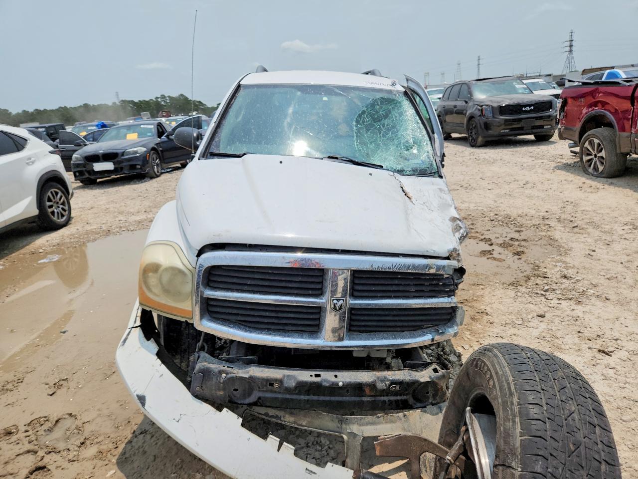 2006 Dodge Durango Slt White vin: 1D4HD48N46F161667
