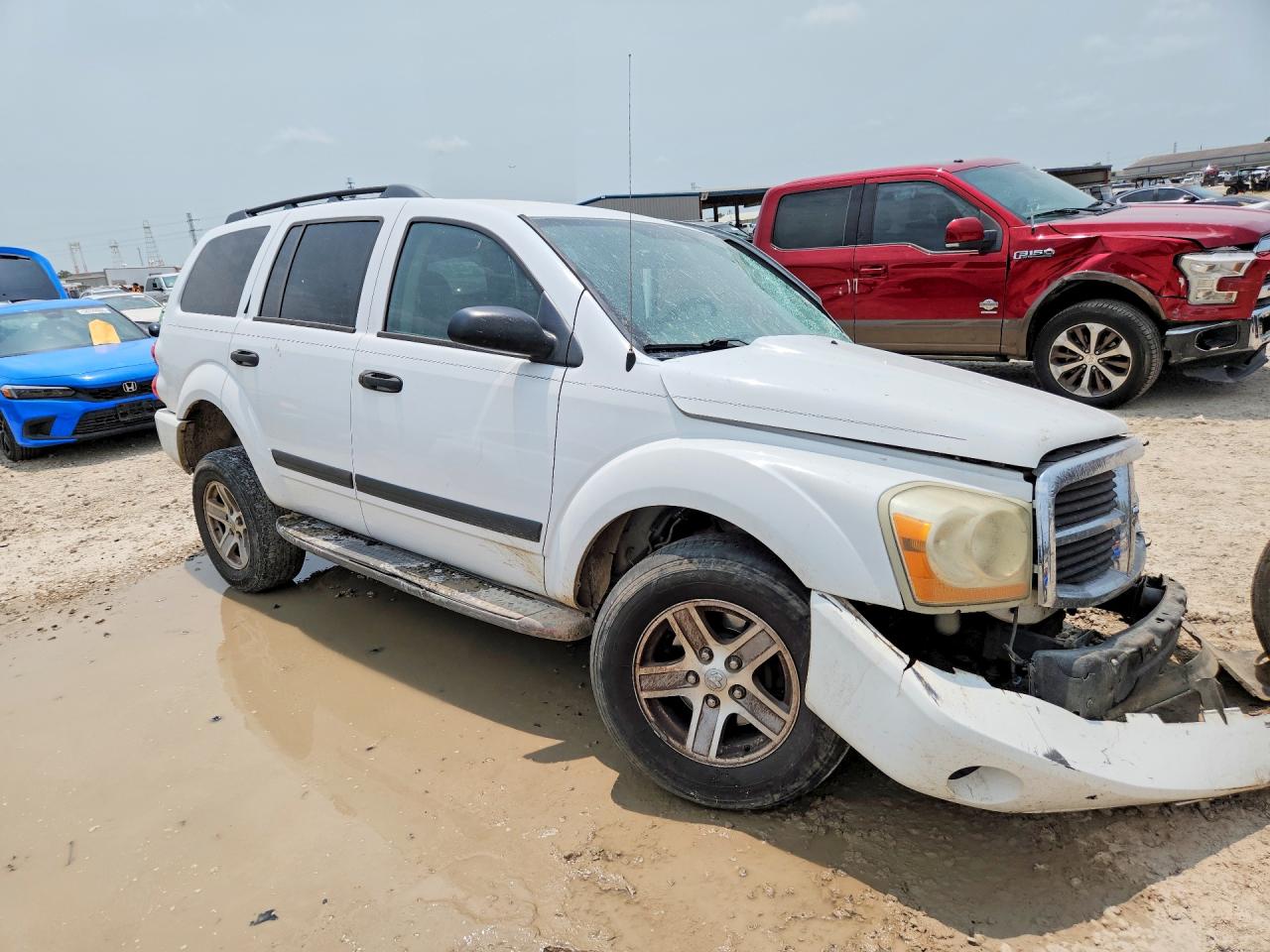2006 Dodge Durango Slt White vin: 1D4HD48N46F161667