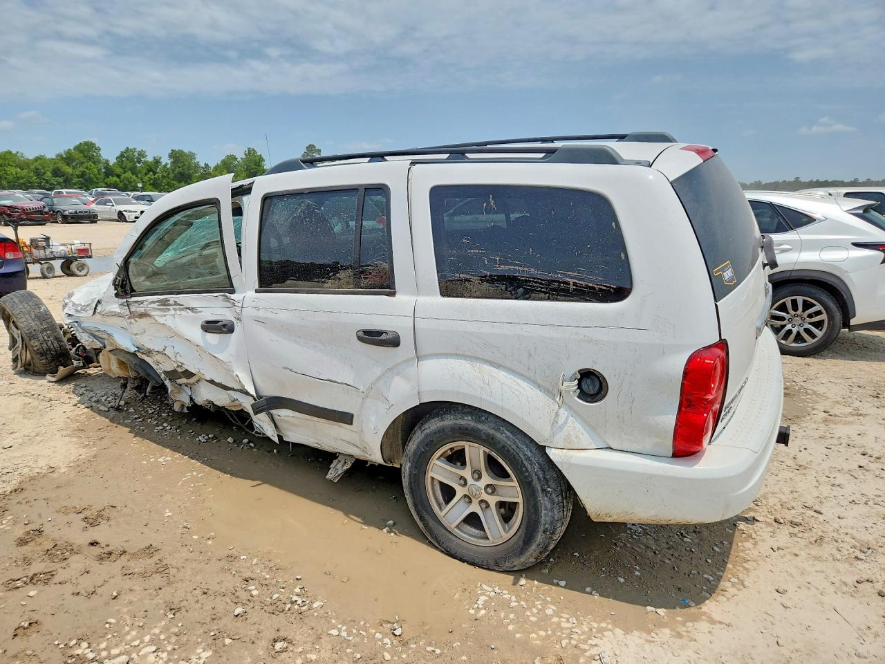 2006 Dodge Durango Slt White vin: 1D4HD48N46F161667