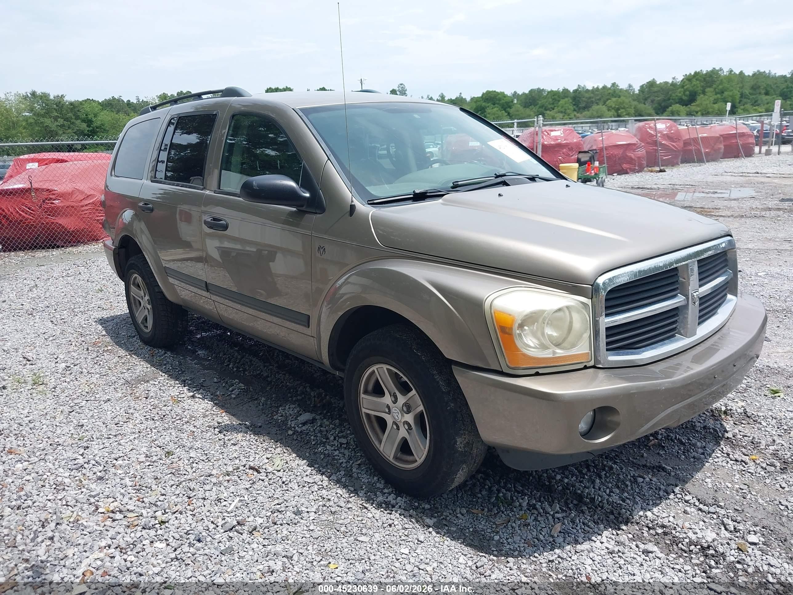 2006 Dodge Durango Slt Champagne vin: 1D4HD48N56F148314