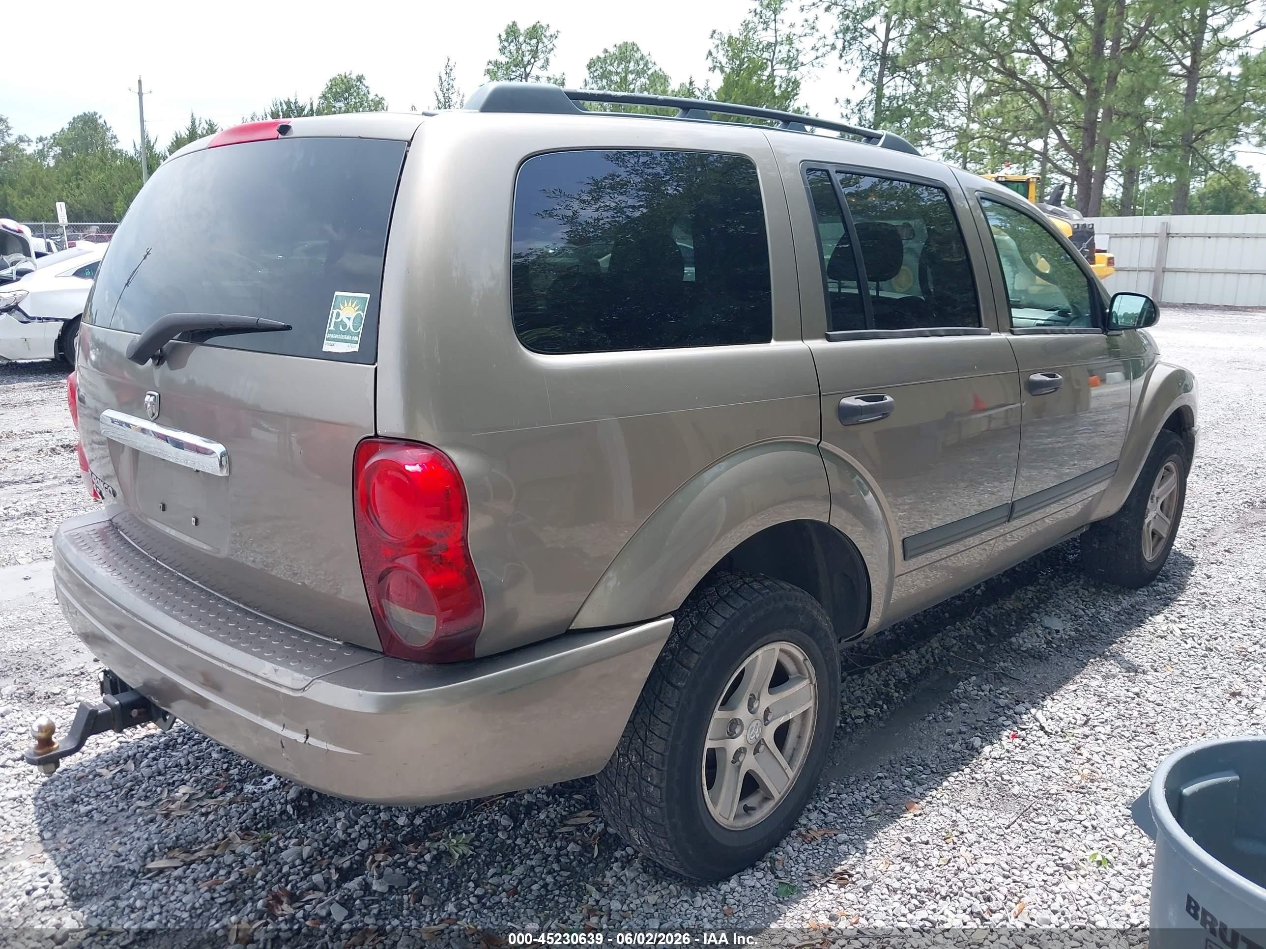 2006 Dodge Durango Slt Champagne vin: 1D4HD48N56F148314