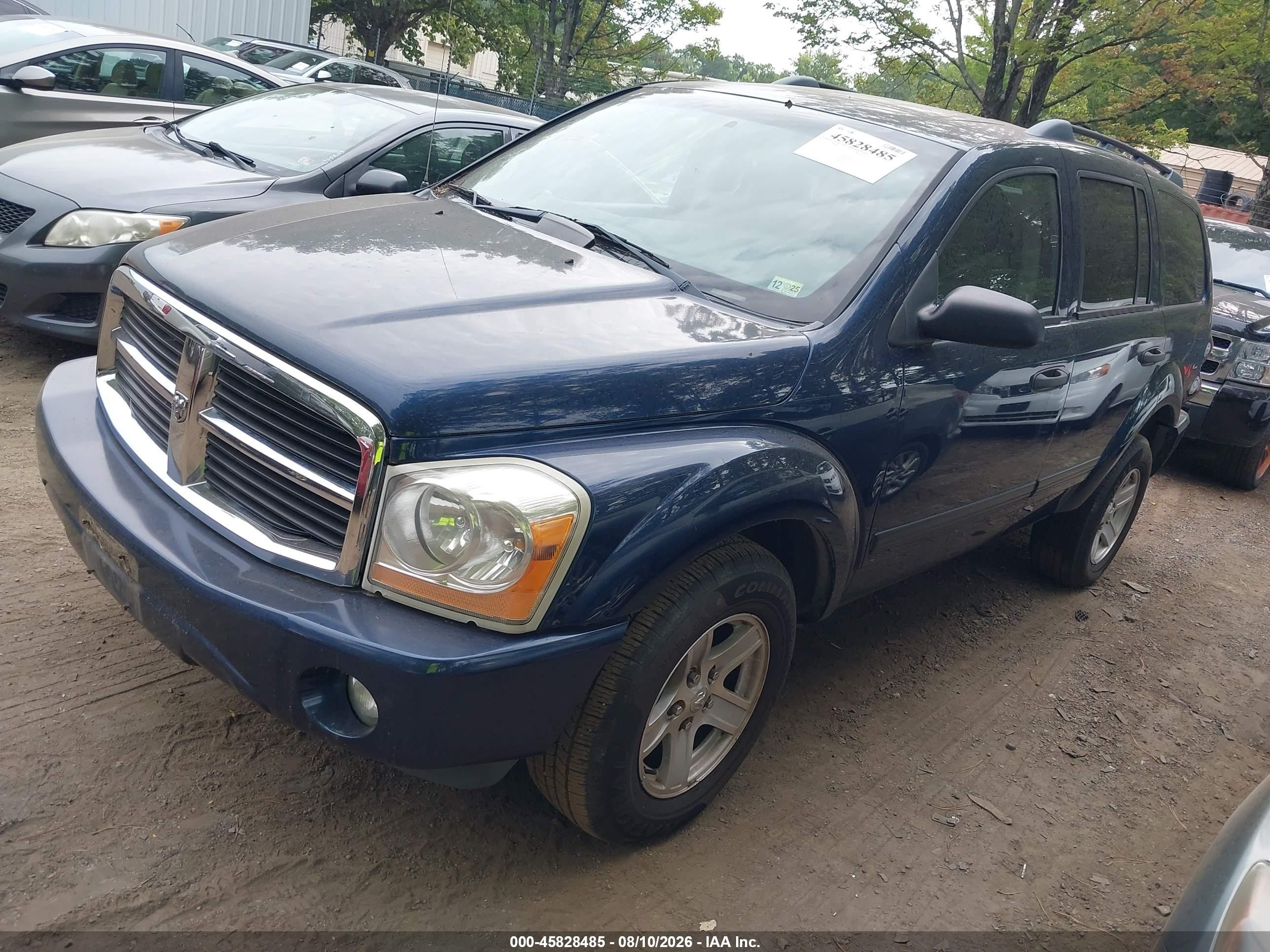 2005 Dodge Durango Slt Blue vin: 1D4HD48N75F612895