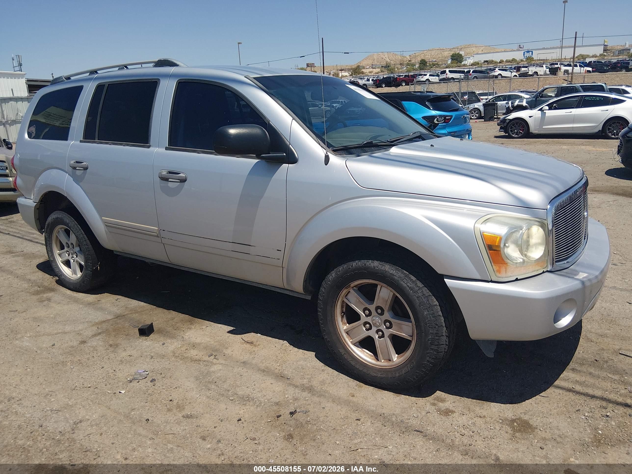 2006 Dodge Durango Limited Silver vin: 1D4HD58276F108358