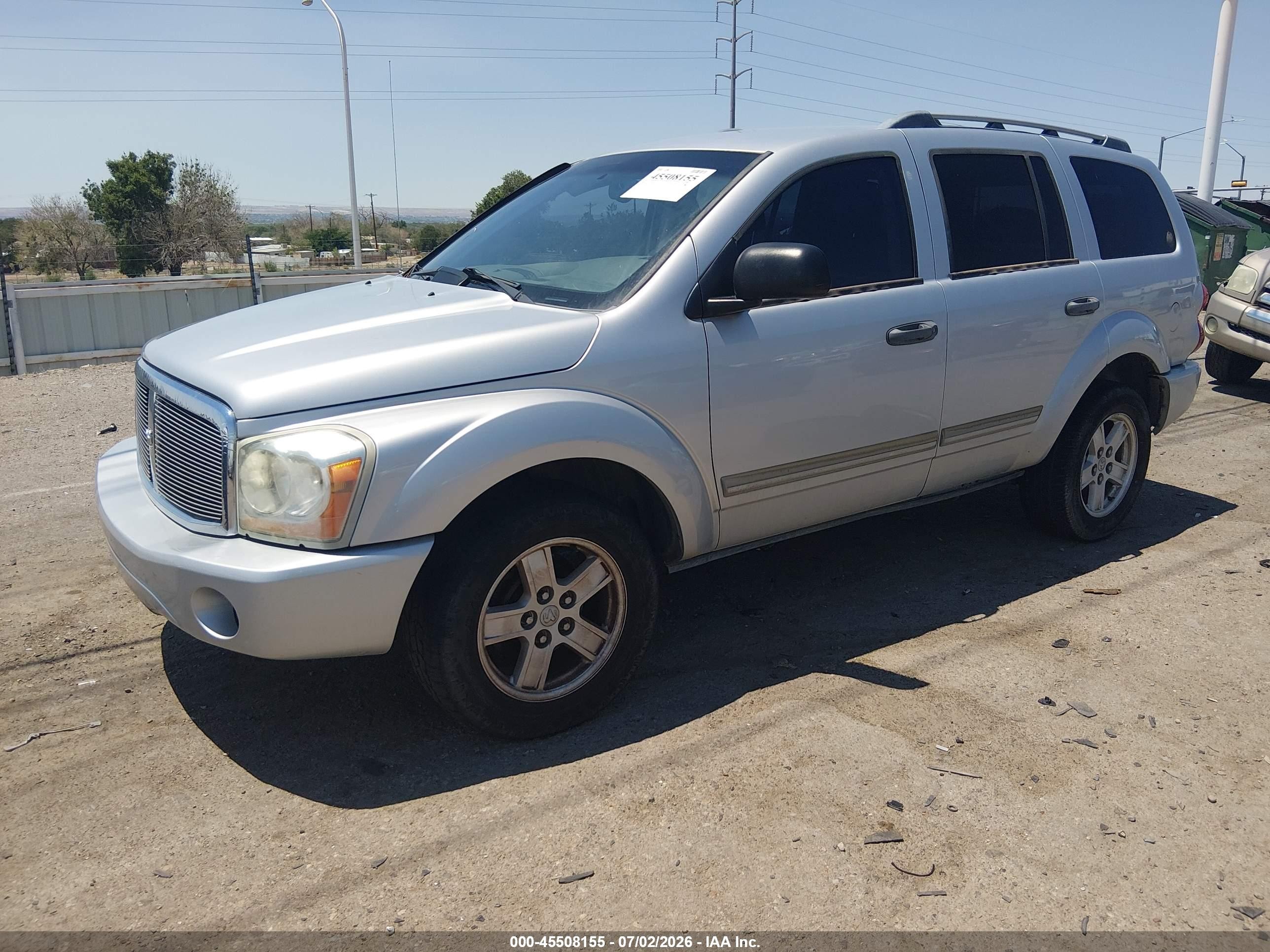 2006 Dodge Durango Limited Silver vin: 1D4HD58276F108358