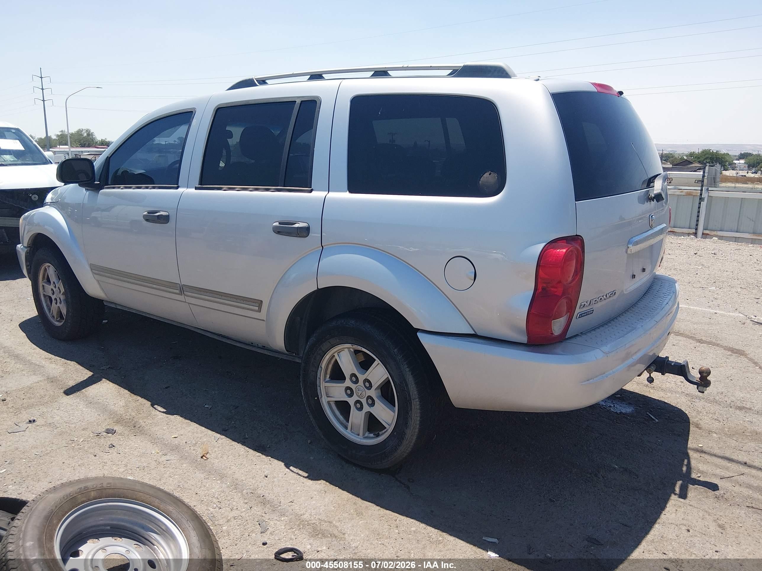 2006 Dodge Durango Limited Silver vin: 1D4HD58276F108358