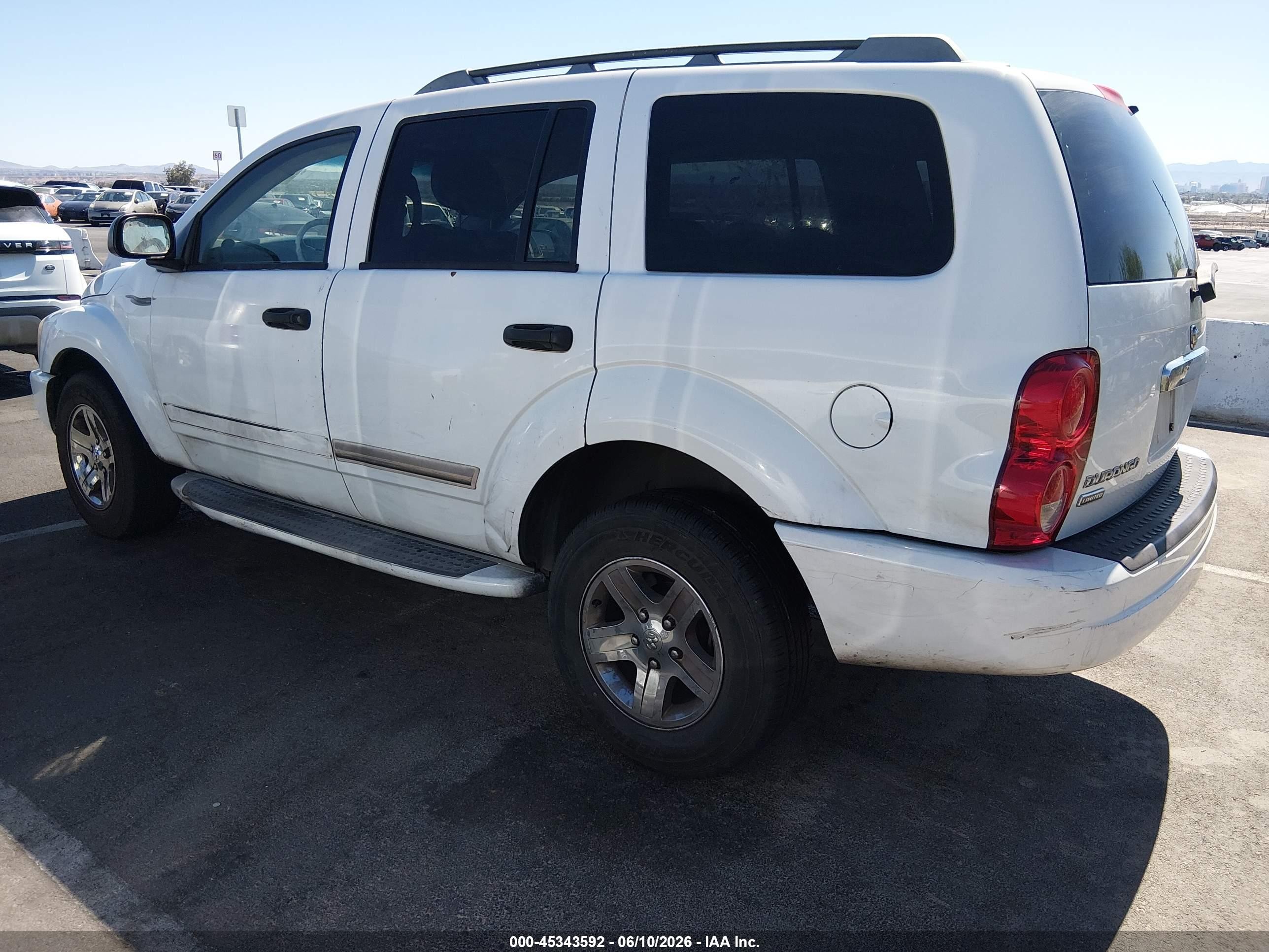 2005 Dodge Durango Limited White vin: 1D4HD58D05F622732