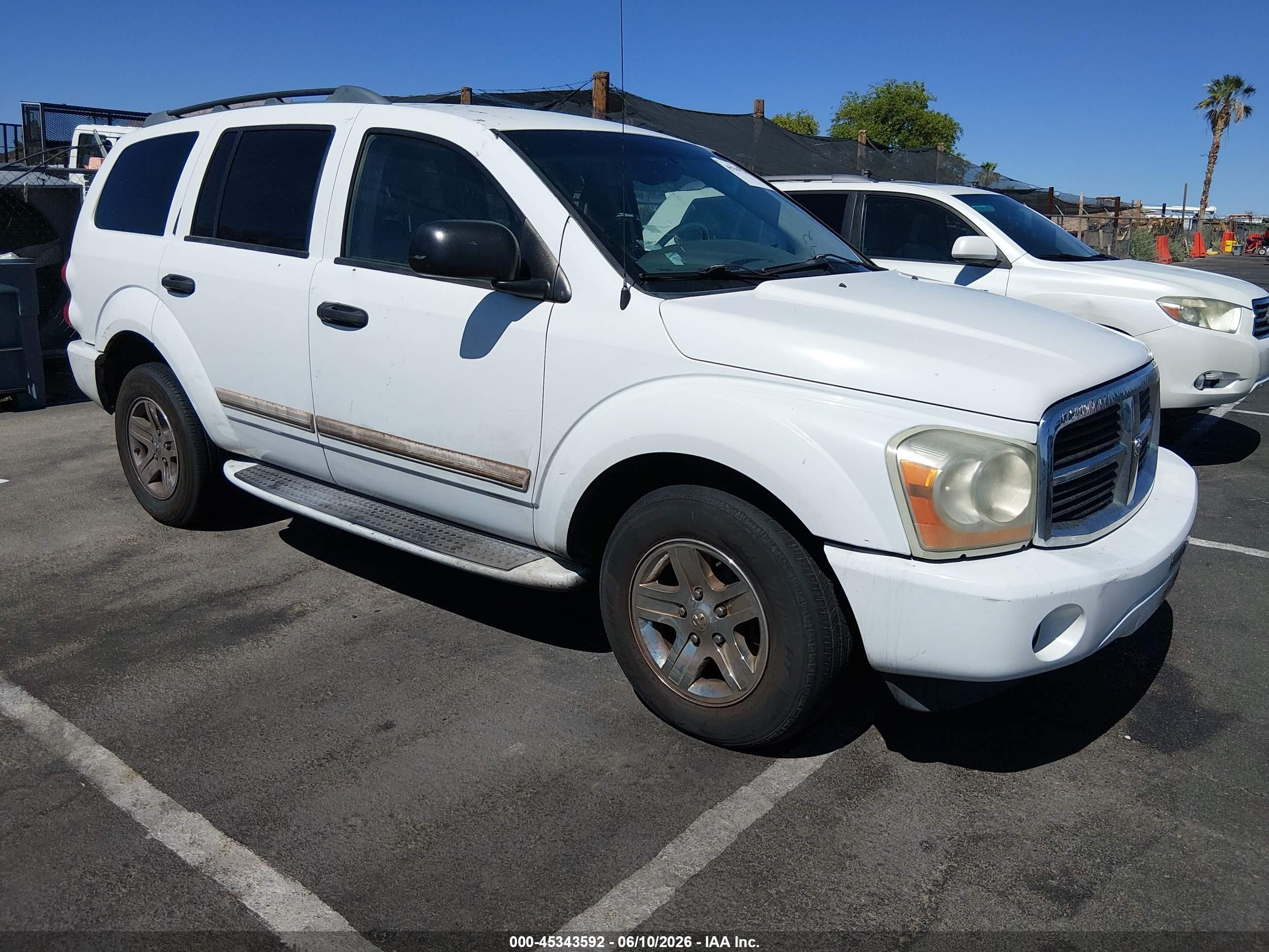 2005 Dodge Durango Limited White vin: 1D4HD58D05F622732