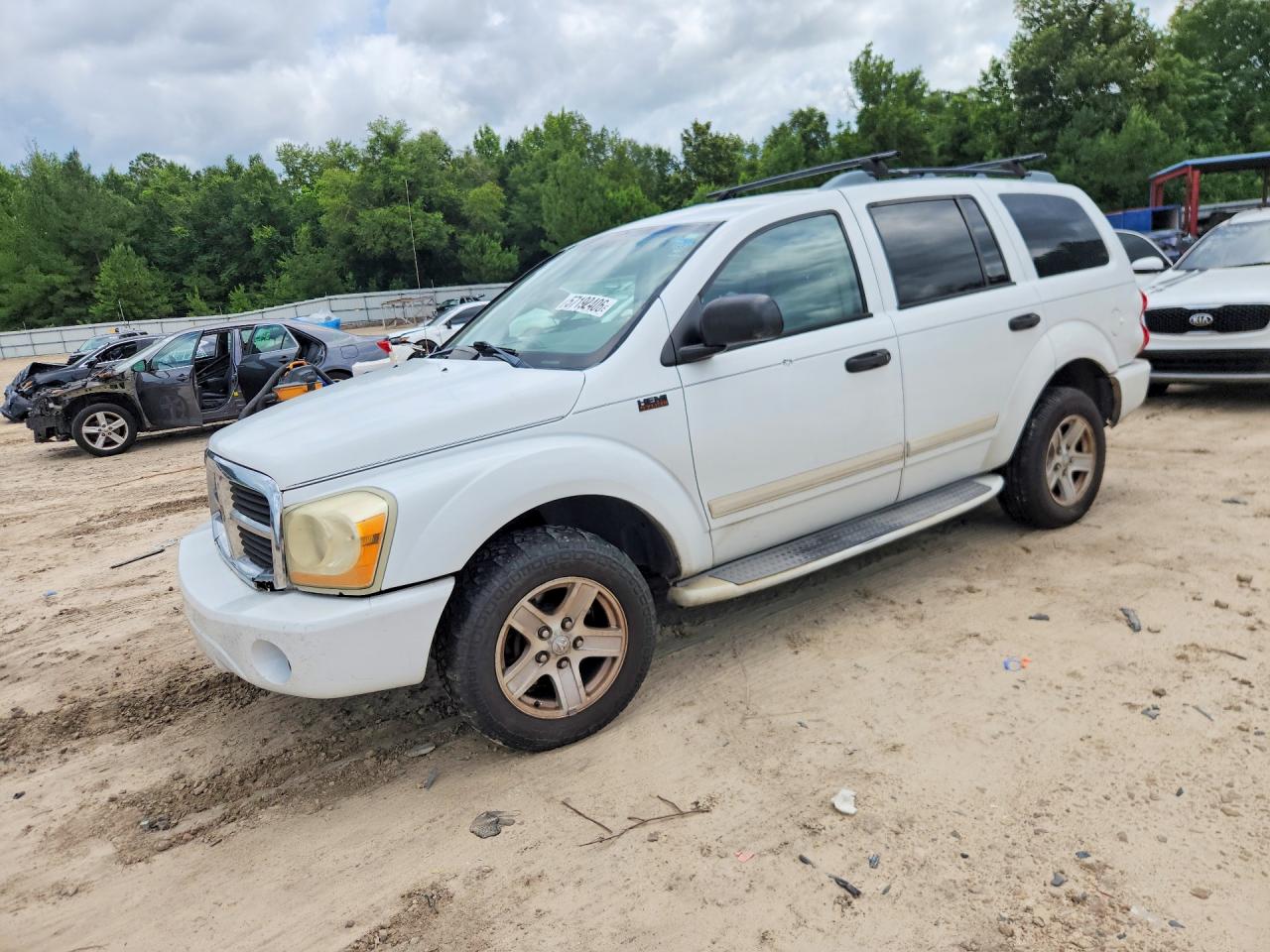 2005 Dodge Durango Limited White vin: 1D4HD58D25F581665