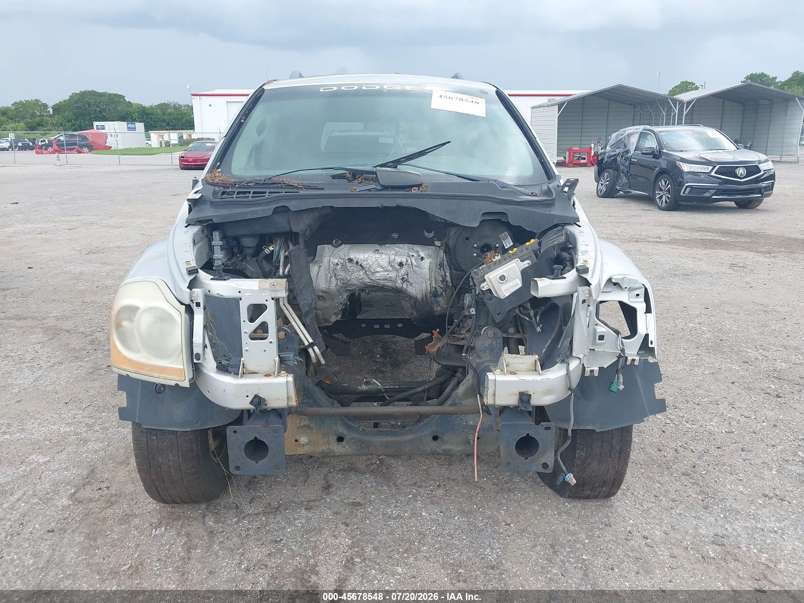 2005 Dodge Durango Limited Silver vin: 1D4HD58D65F518214