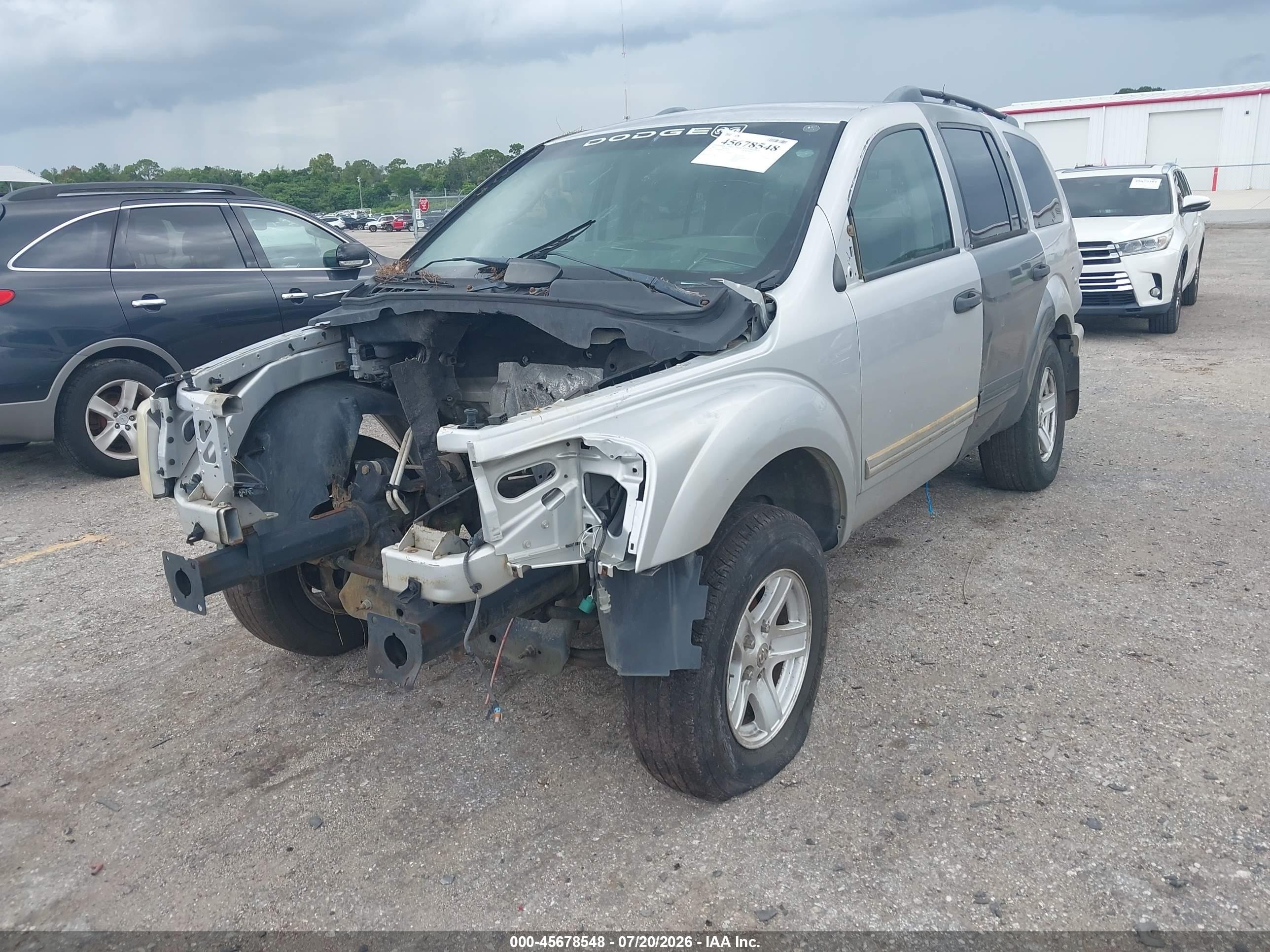 2005 Dodge Durango Limited Silver vin: 1D4HD58D65F518214