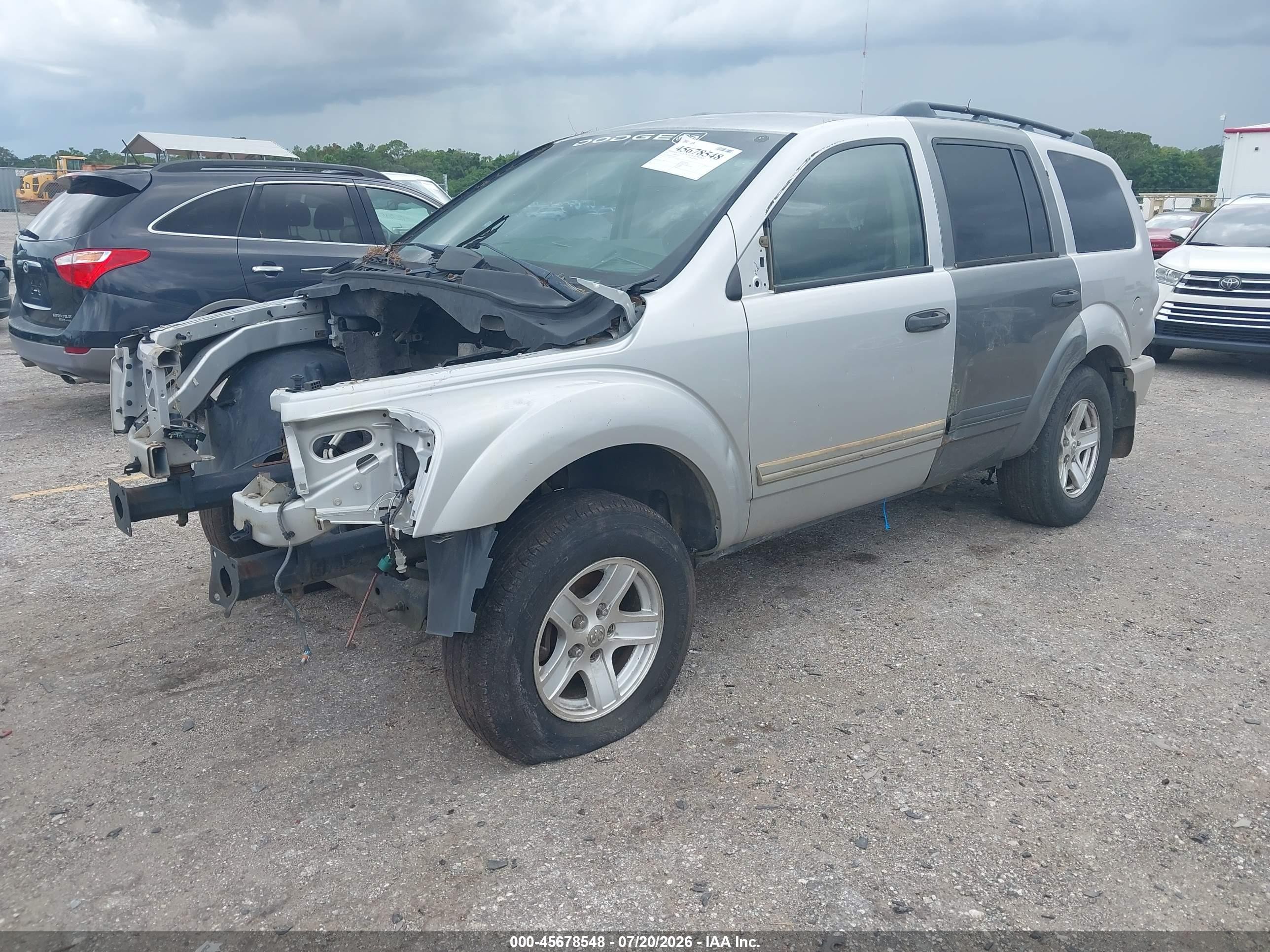 2005 Dodge Durango Limited Silver vin: 1D4HD58D65F518214