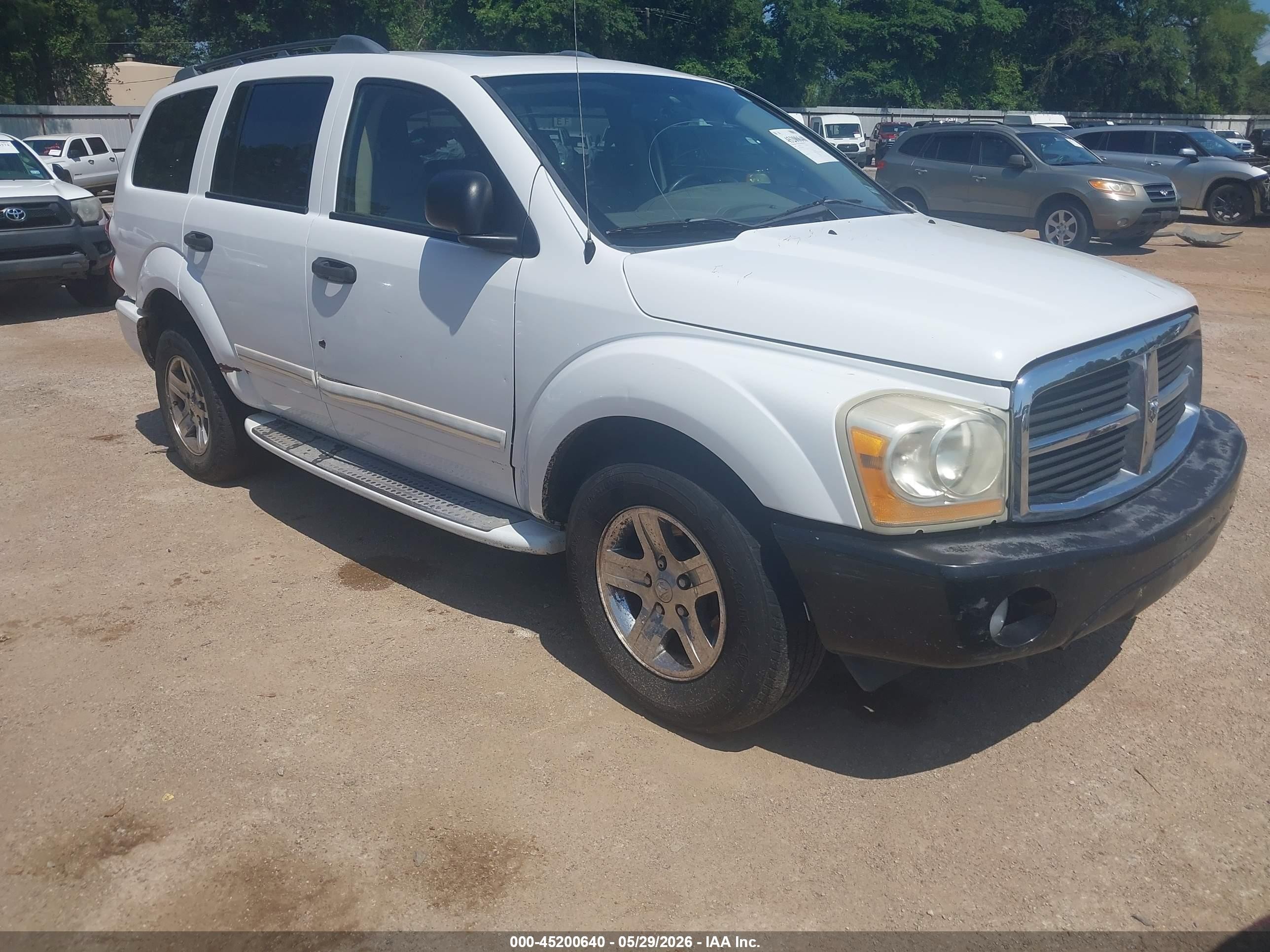 2004 Dodge Durango Limited White vin: 1D4HD58N74F138340
