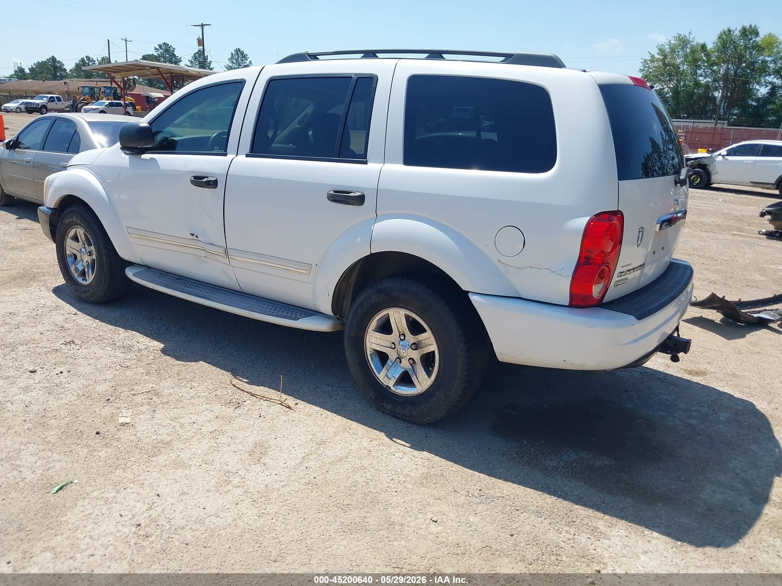 2004 Dodge Durango Limited White vin: 1D4HD58N74F138340
