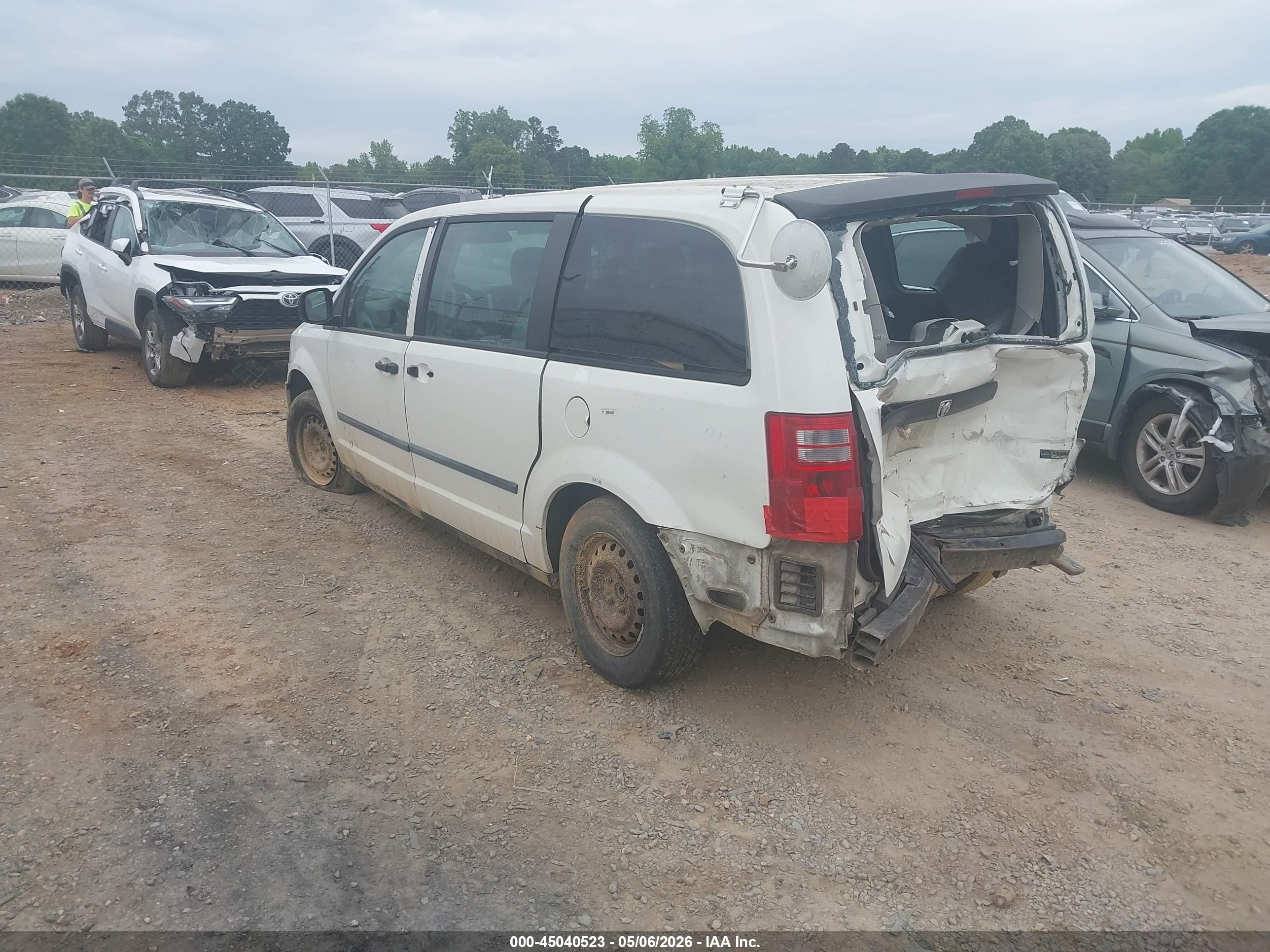 2008 Dodge Grand Caravan Cv Белый vin: 1D4HN11H58B185874
