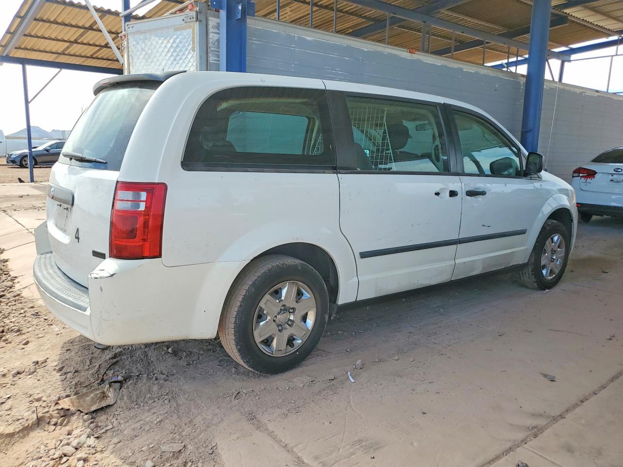 2008 Dodge Grand Caravan C White vin: 1D4HN11H88B186923