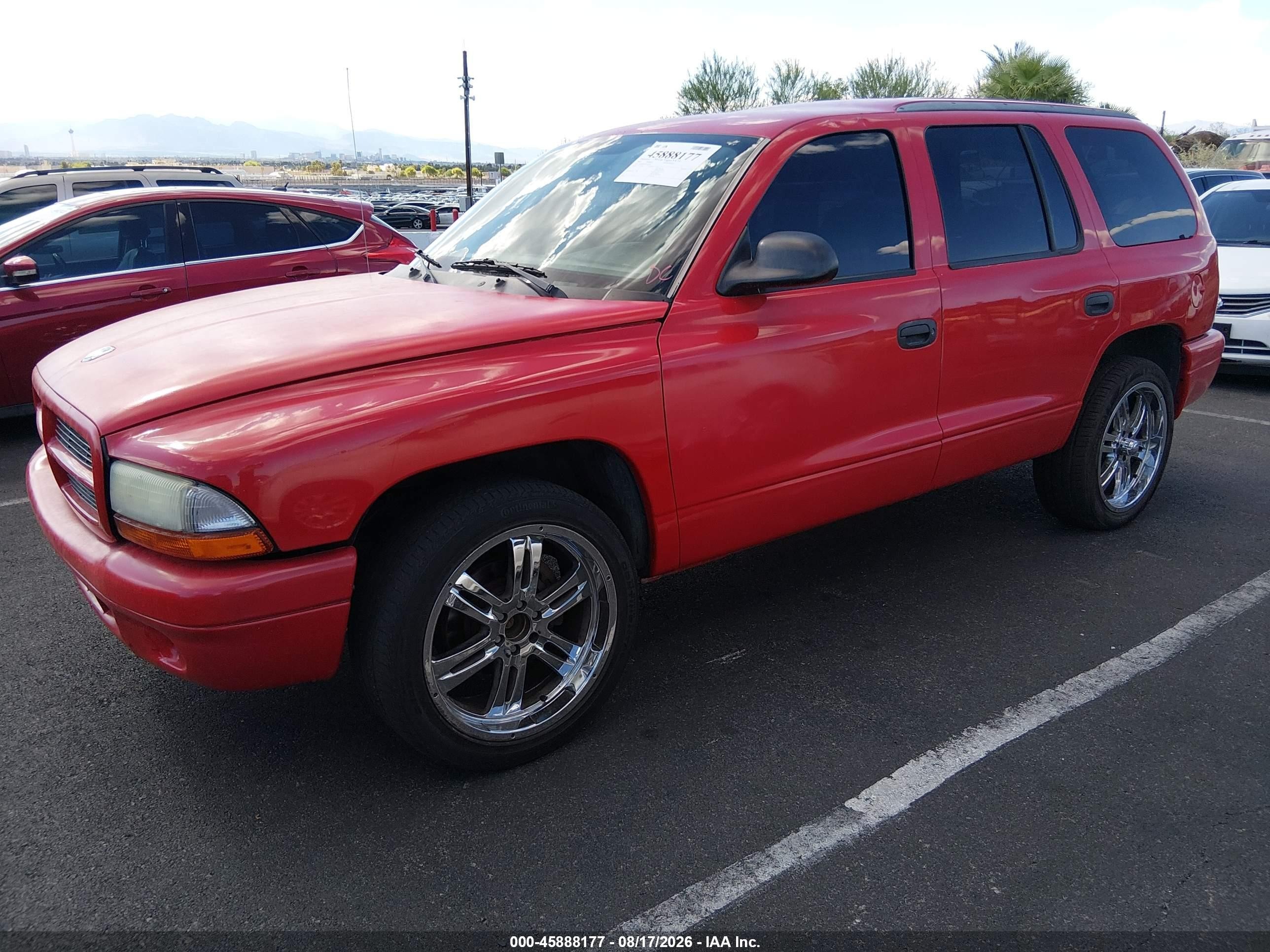 2003 Dodge Durango Sport/sxt Red vin: 1D4HR38N73F566459