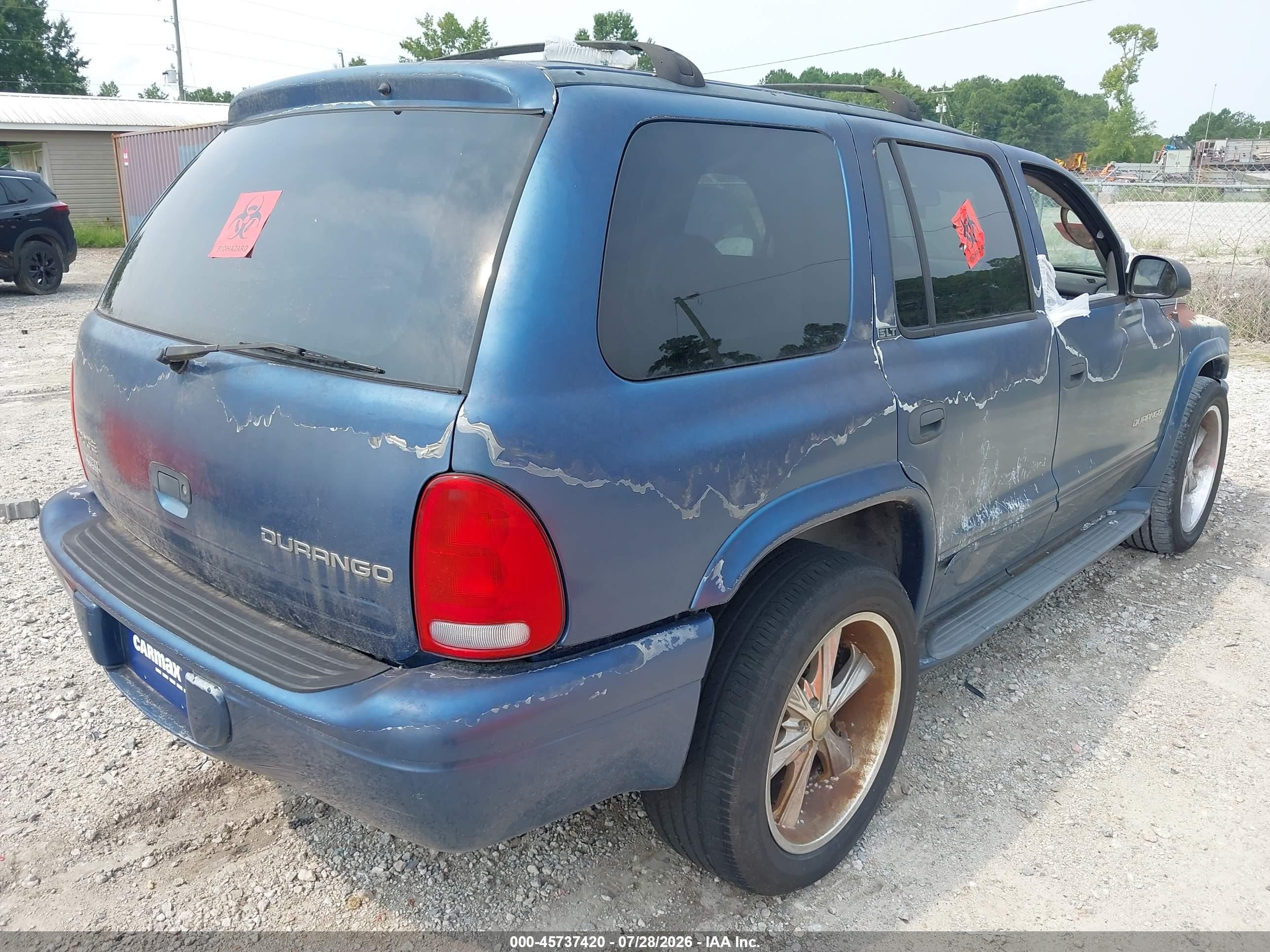 2003 Dodge Durango Slt Blue vin: 1D4HR48N73F560411