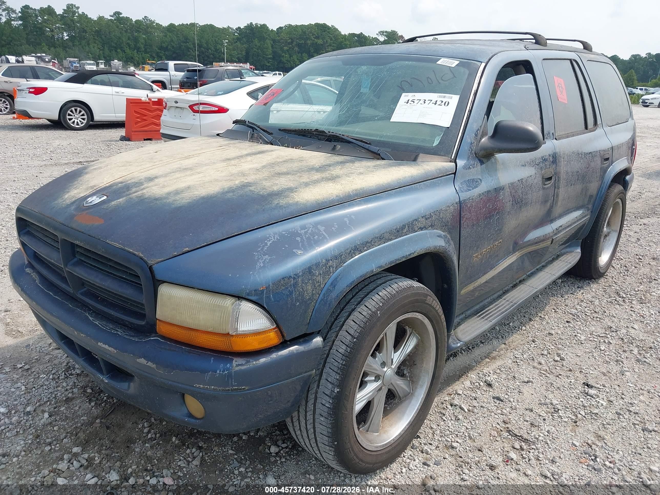 2003 Dodge Durango Slt Blue vin: 1D4HR48N73F560411