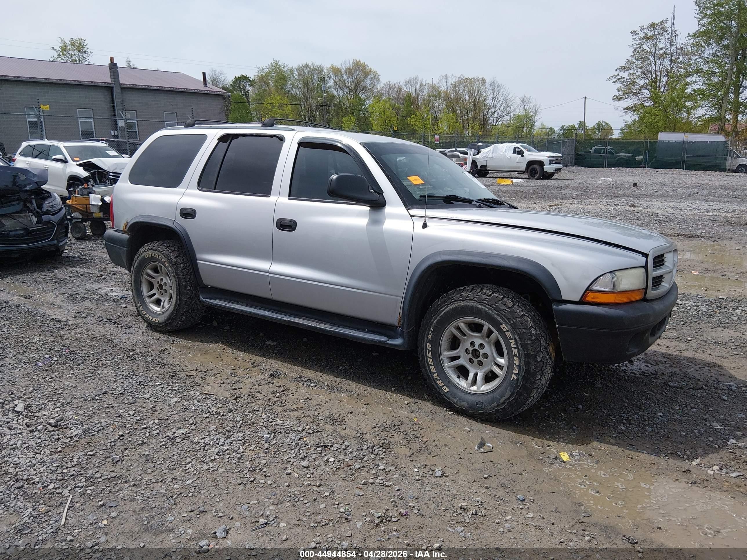 2003 Dodge Durango Sport/sxt Silver vin: 1D4HS38N23F624031