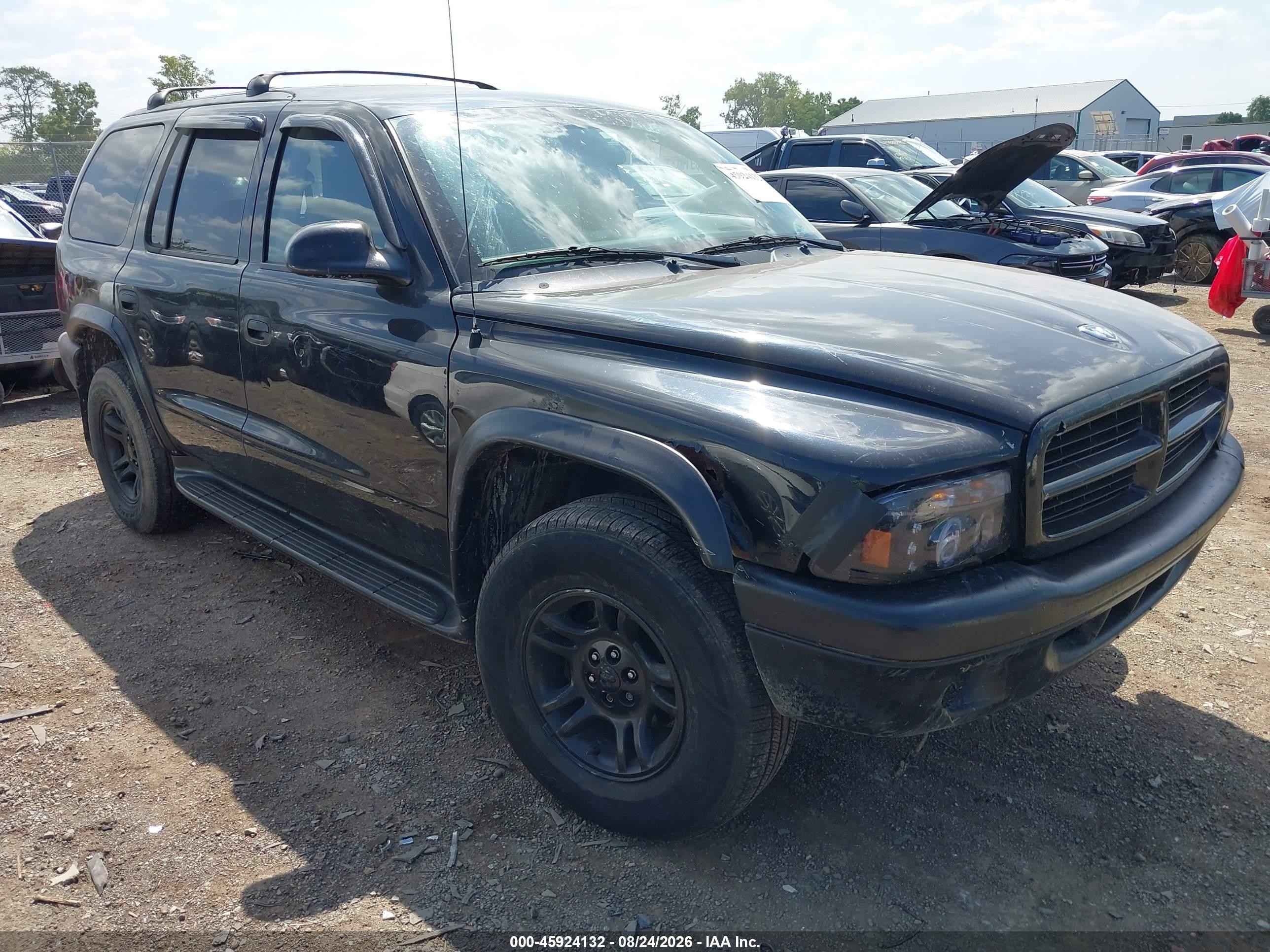 2003 Dodge Durango Sport/sxt Black vin: 1D4HS38N43F563748