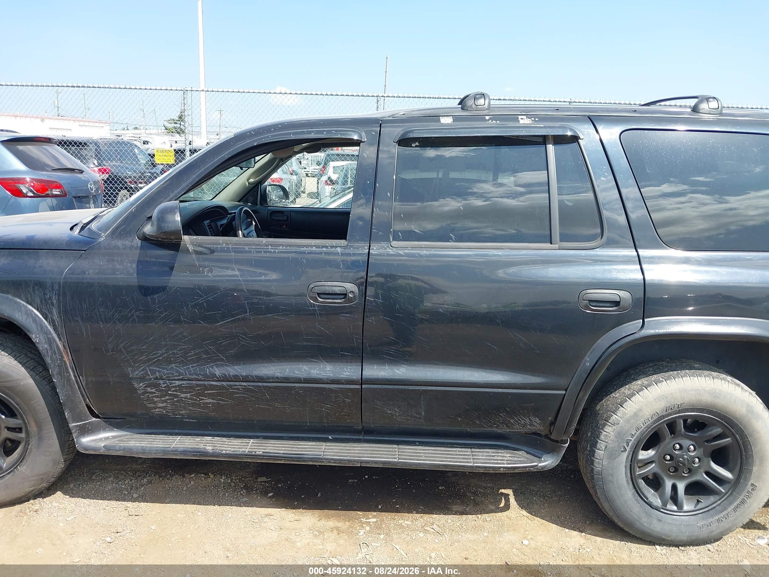 2003 Dodge Durango Sport/sxt Black vin: 1D4HS38N43F563748