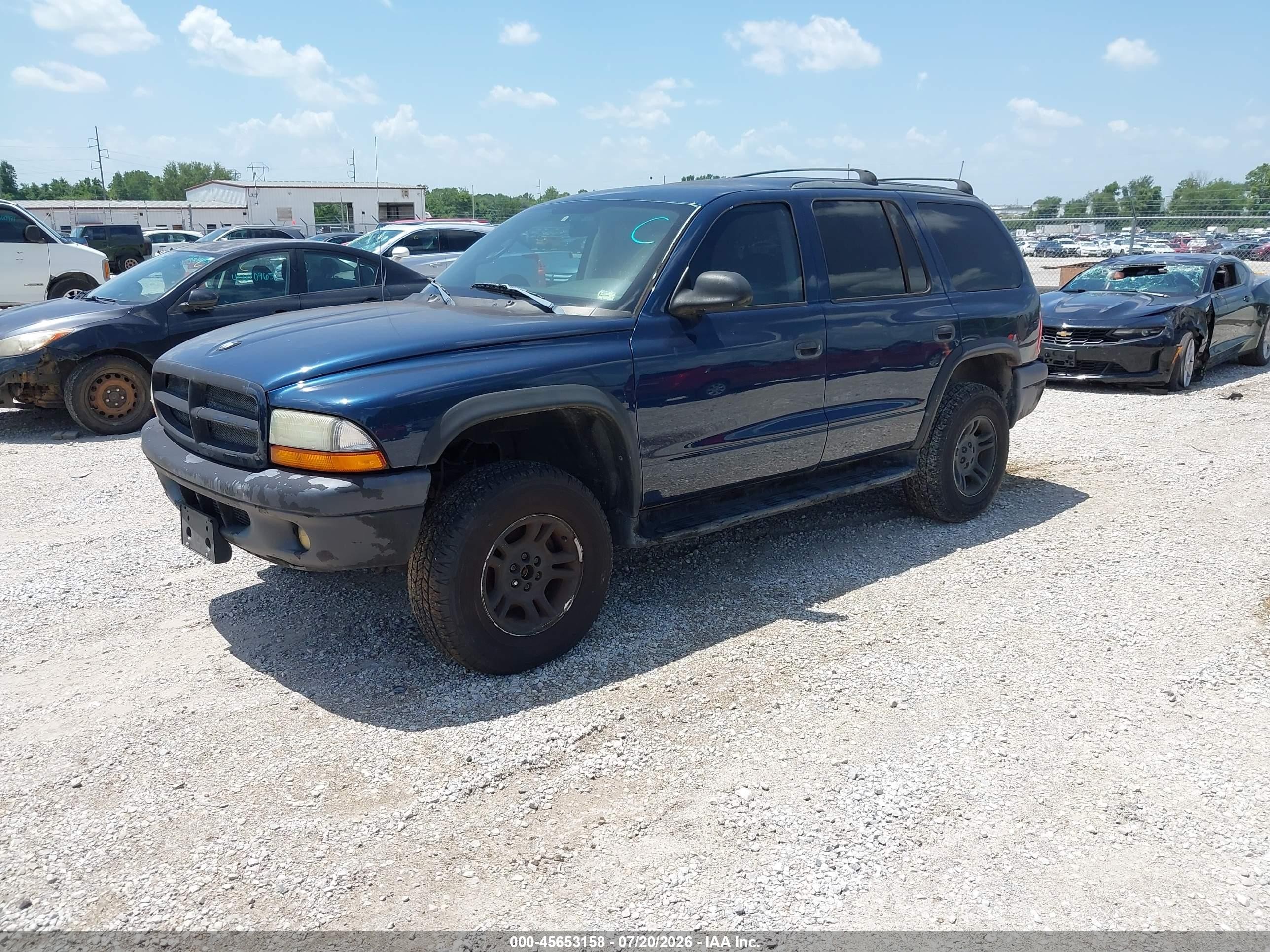 2003 Dodge Durango Sport/sxt Blue vin: 1D4HS38N83F531059