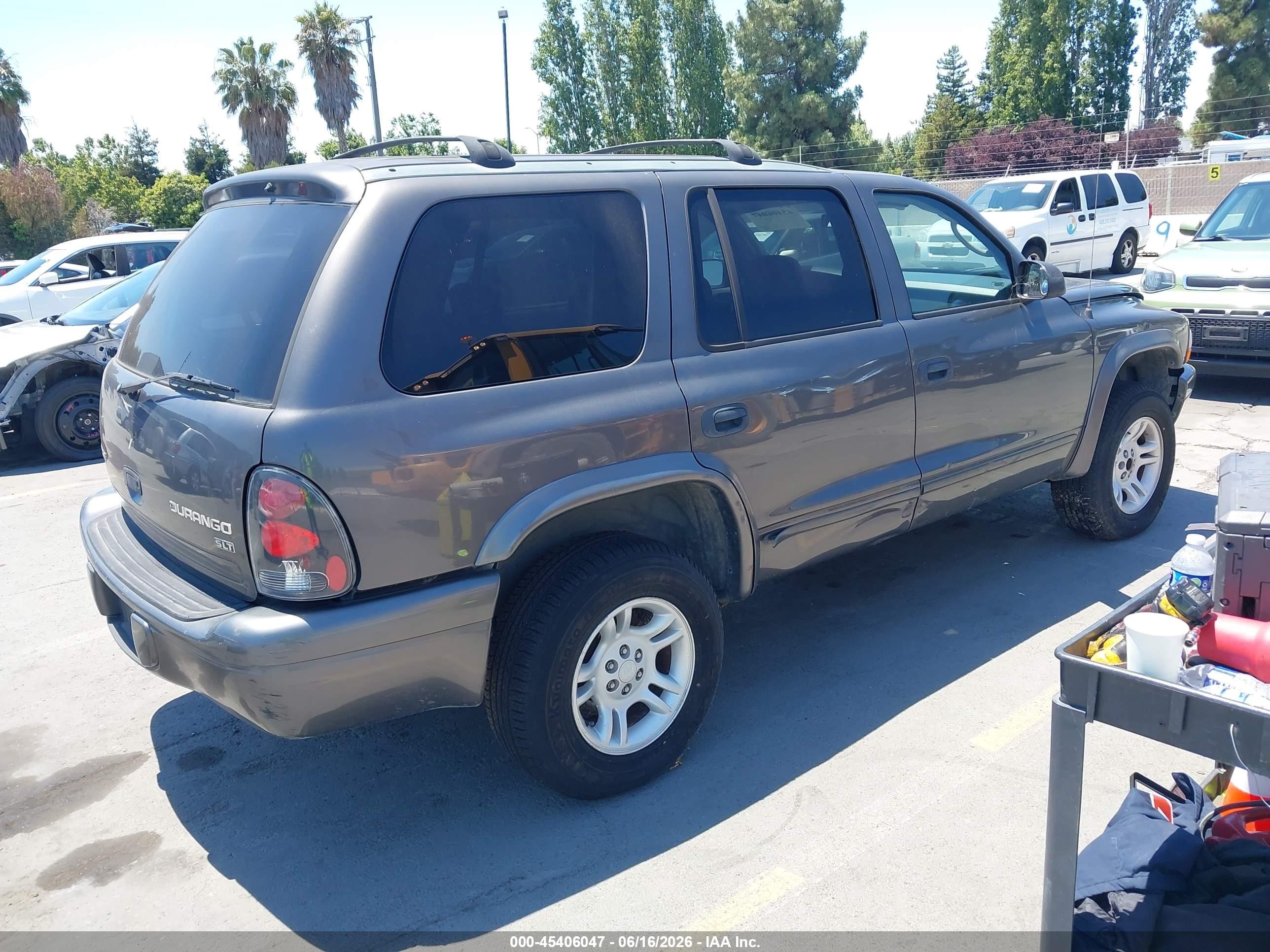 2003 Dodge Durango Slt Gray vin: 1D4HS48N33F567599