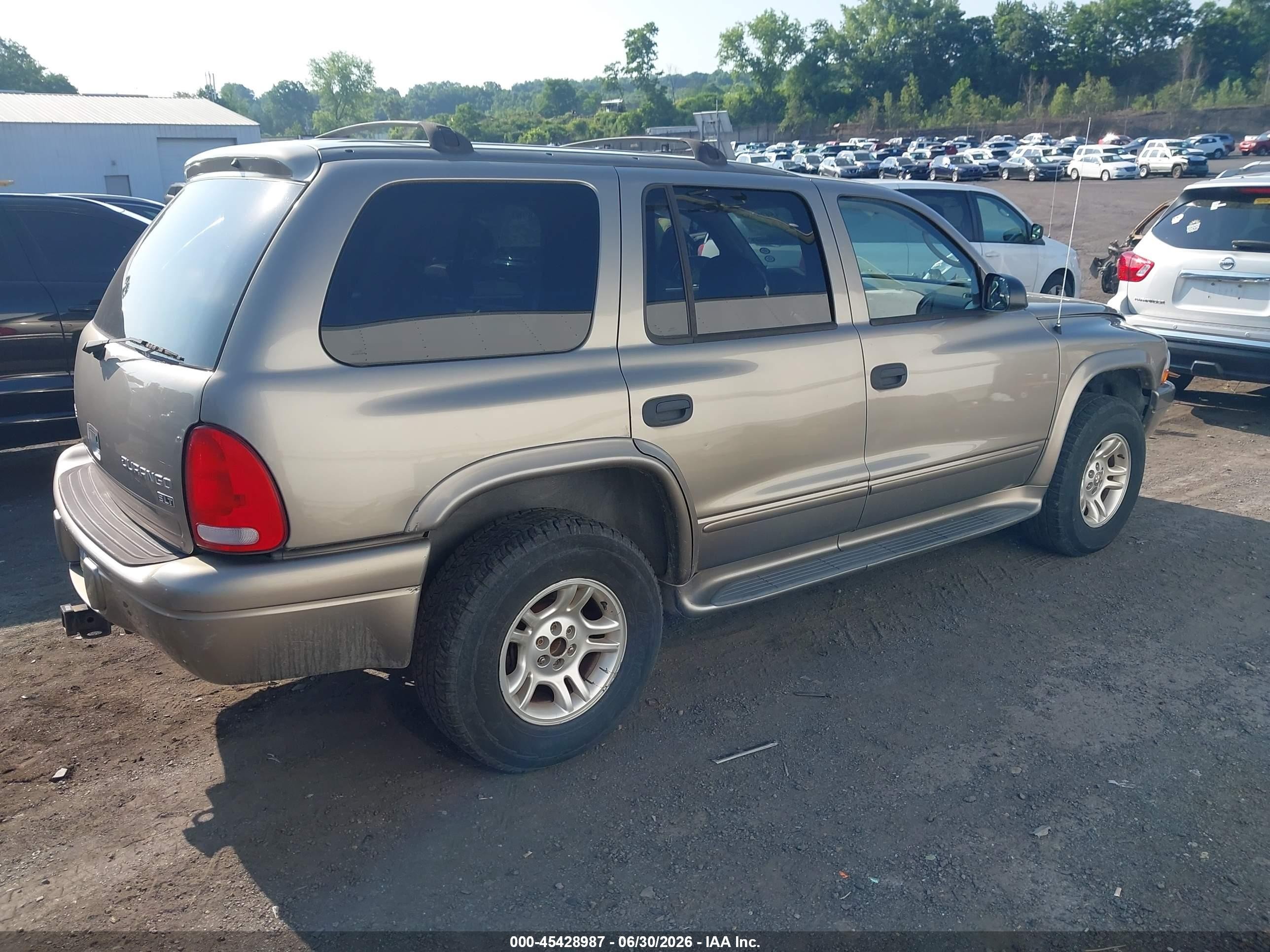 2003 Dodge Durango Slt Beige vin: 1D4HS48N43F612291
