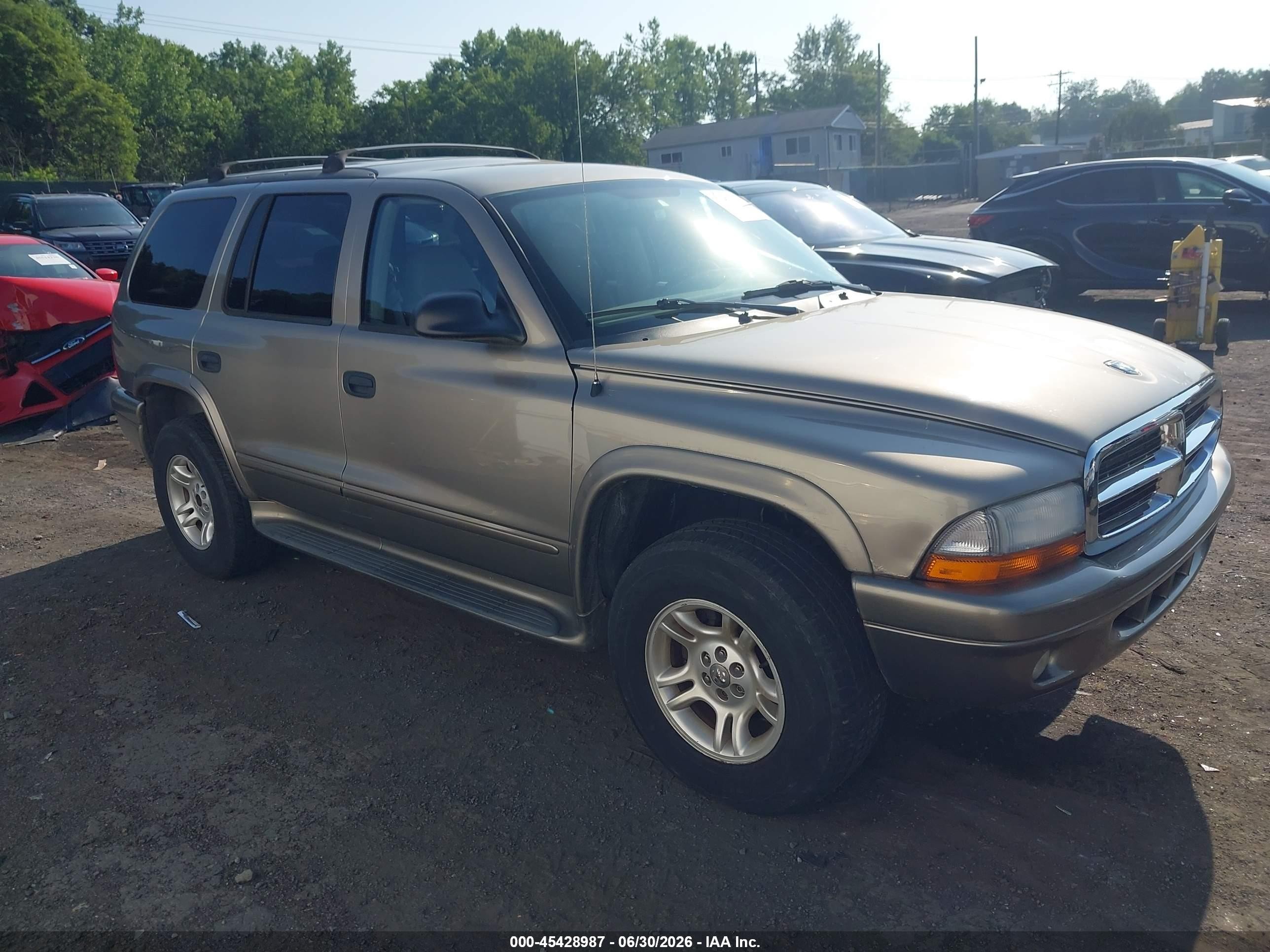 2003 Dodge Durango Slt Beige vin: 1D4HS48N43F612291