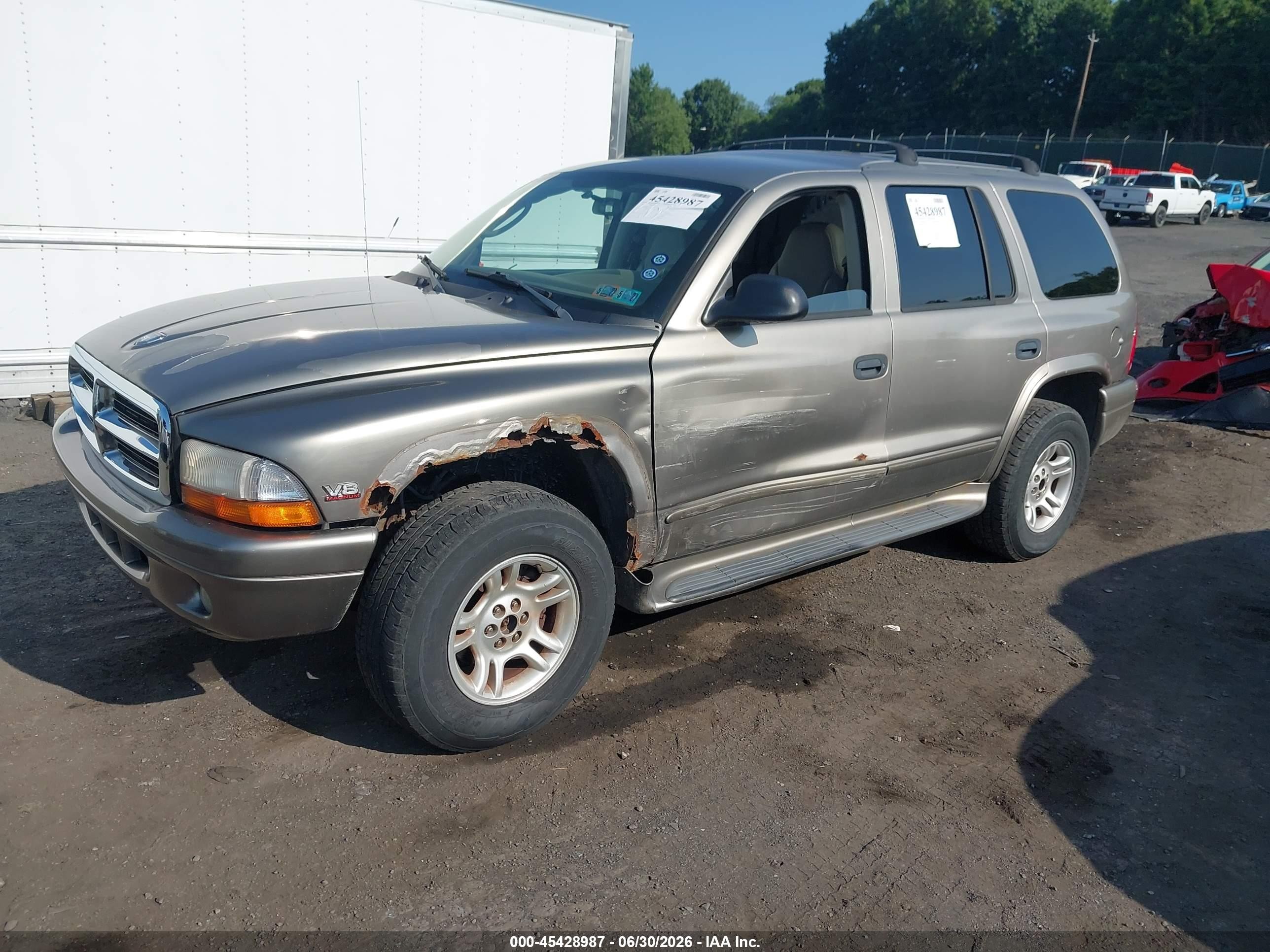 2003 Dodge Durango Slt Beige vin: 1D4HS48N43F612291
