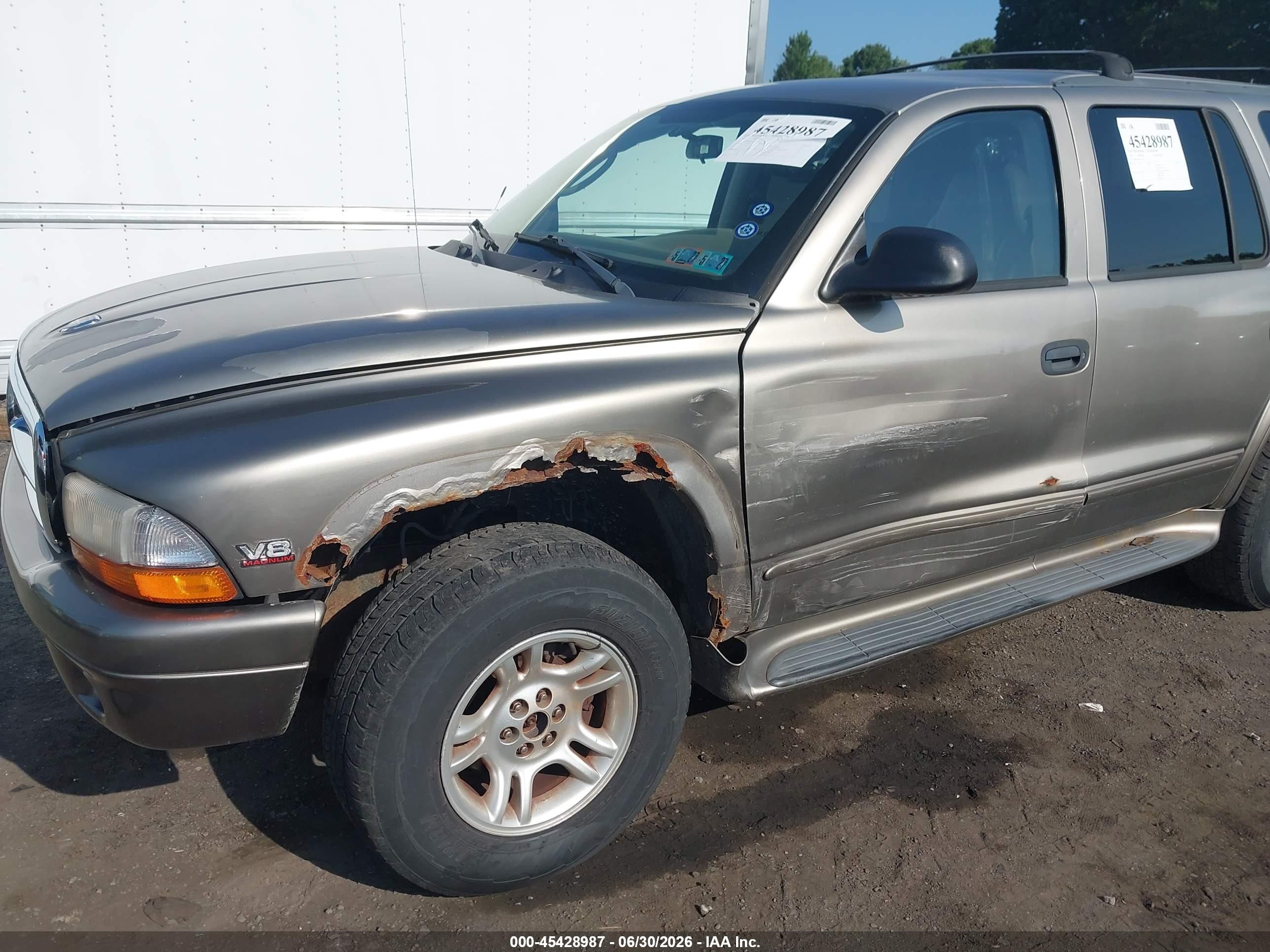 2003 Dodge Durango Slt Beige vin: 1D4HS48N43F612291