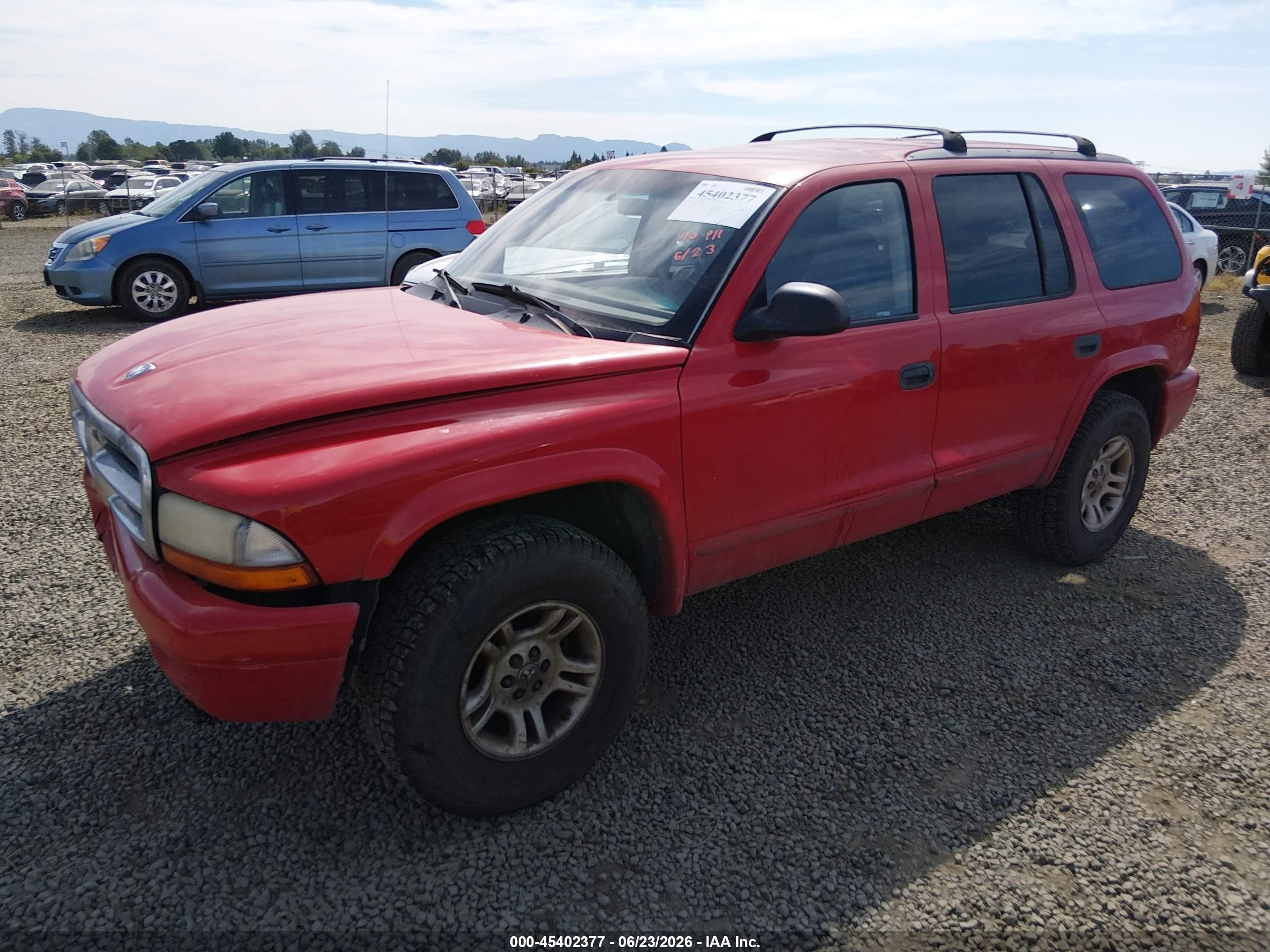 2003 Dodge Durango Slt Red vin: 1D4HS48N53F580922