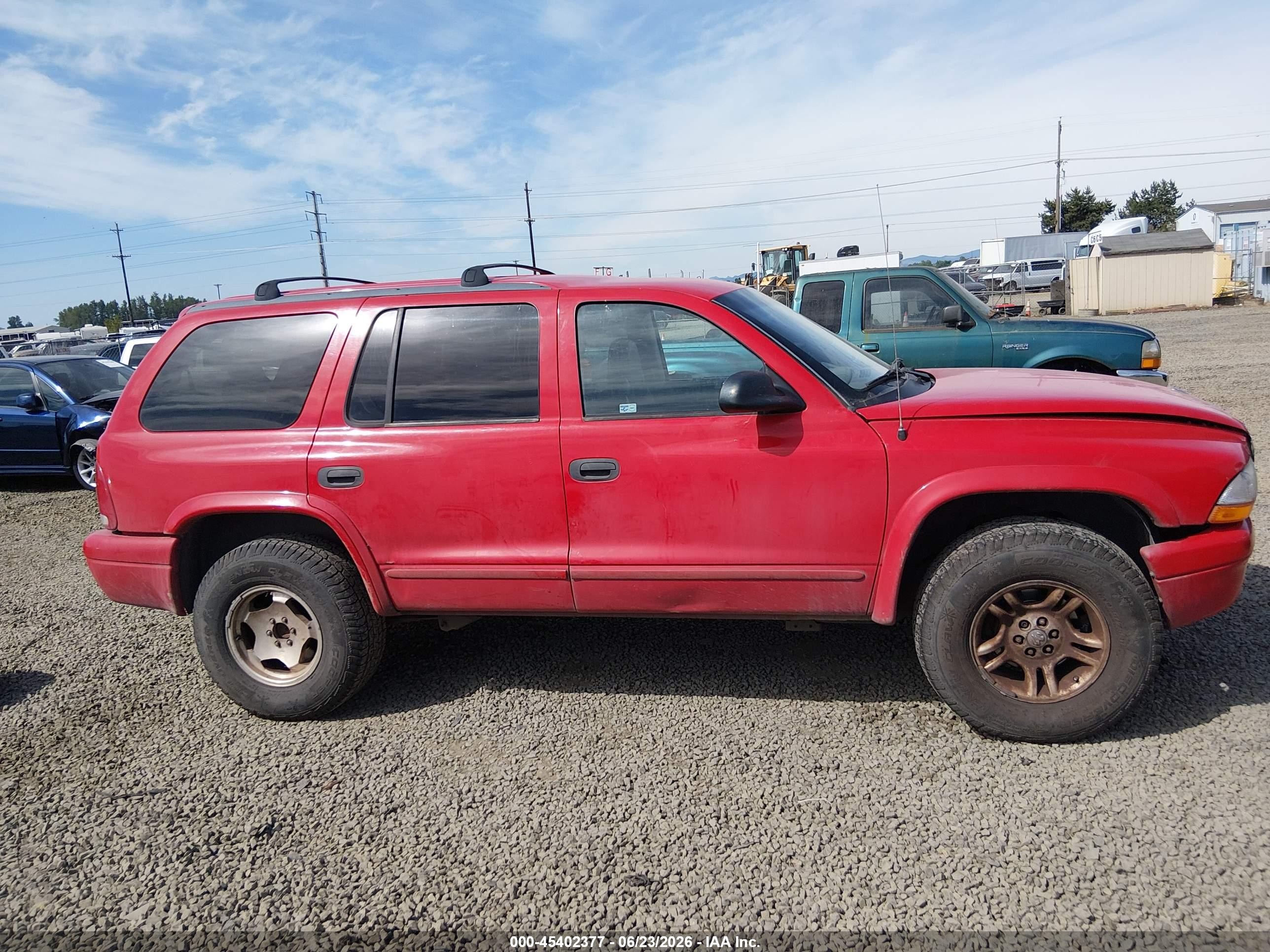 2003 Dodge Durango Slt Red vin: 1D4HS48N53F580922