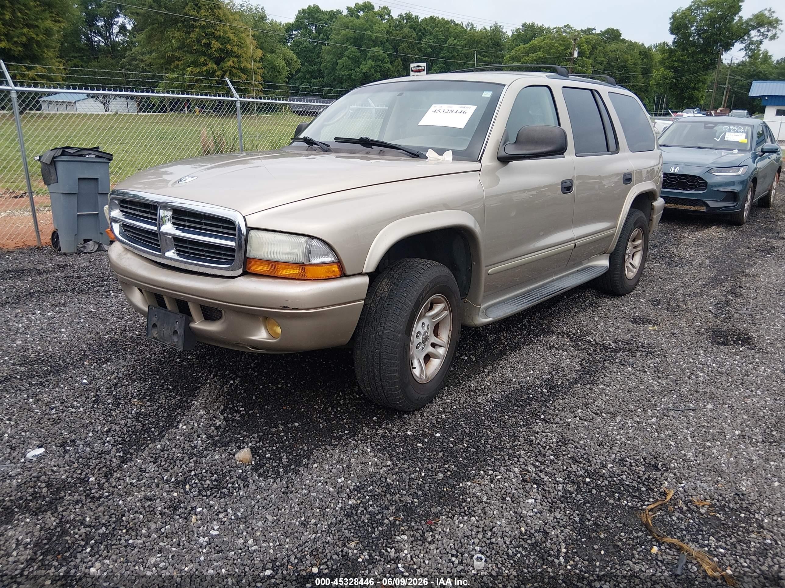 2003 Dodge Durango Slt Plus Gold vin: 1D4HS58N93F540610