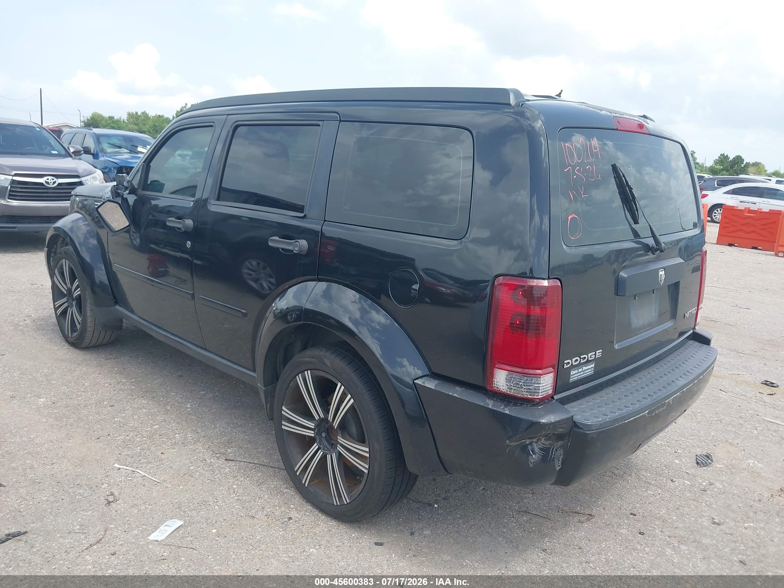 2010 Dodge Nitro Se Черный vin: 1D4PT2GK7AW100204